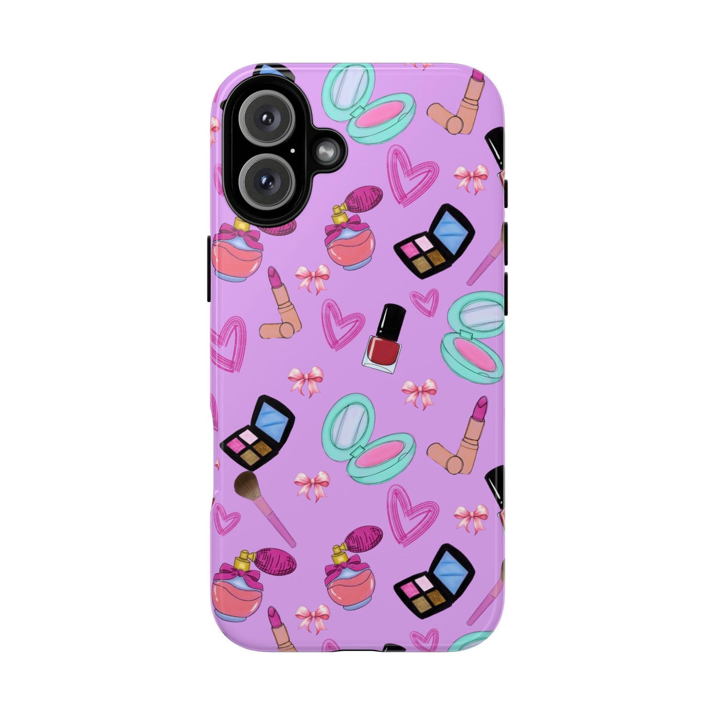 Cute Makeup Phone Case, Tough Cases, Cosmetic Lover Gift, Makeup Junkie Accessory, Beauty Phone Cover, Fun Design for Her