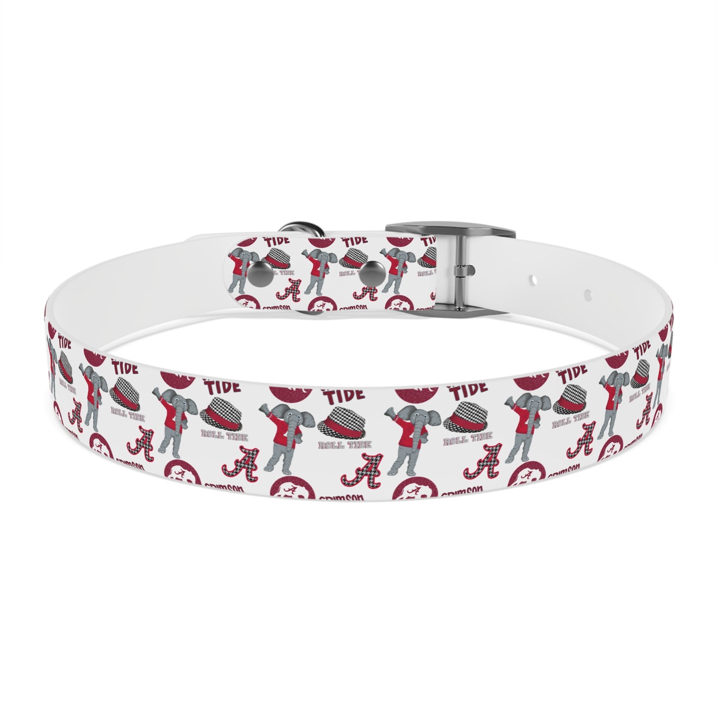 Alabama Crimson Tide Dog Collar - Pet Accessory, Dog Lover Gift, Sports Team Collar, Custom Dog Gear, Football Fan Merchandise