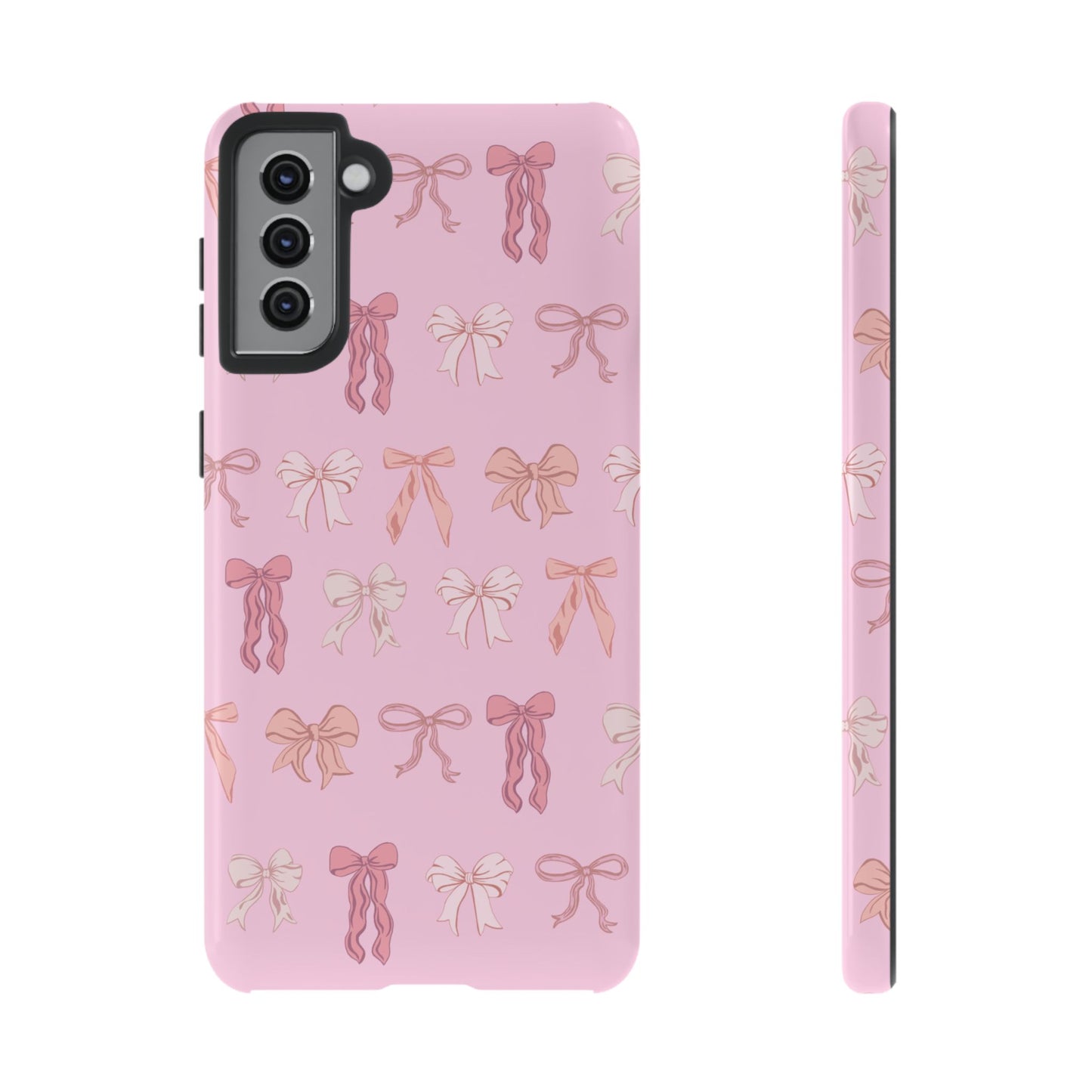 Cute Phone Case with Bow Design | Pink Aesthetic | Gifts for Her, Birthday Present, Trendy Phone Accessories, Fashionable Tech Cover