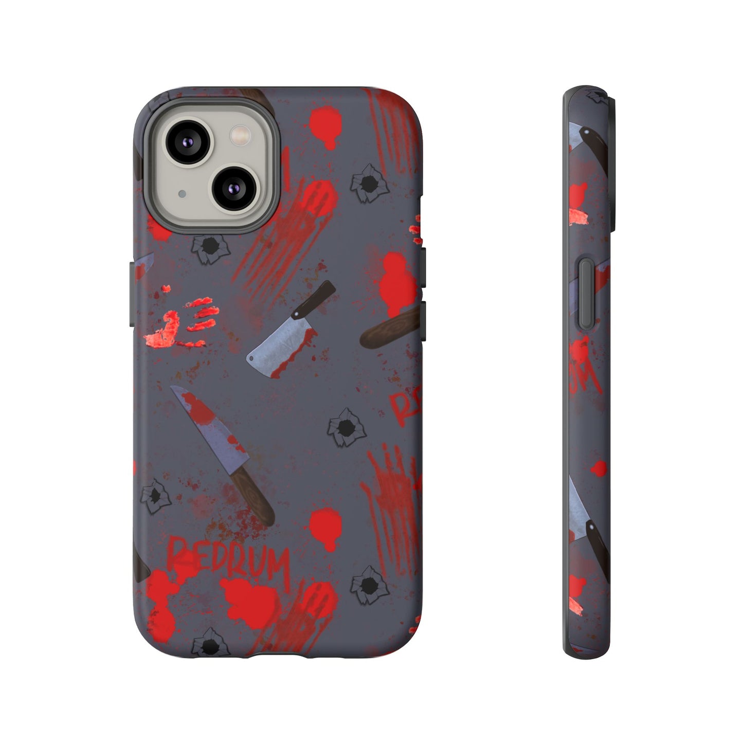 Blood Splatter Phone Case, Tough Case for Horror Fans, Halloween Accessory, Unique Gift for Gamers, Spooky Phone Cover