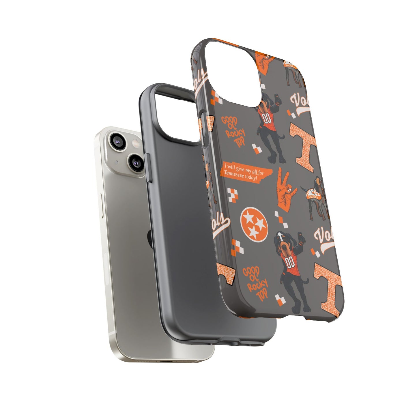 Tough Cases - Tennessee Fan Phone Case, Sports Team Accessory, Gift for Volunteers Fans, Durable Cover, College Game Day
