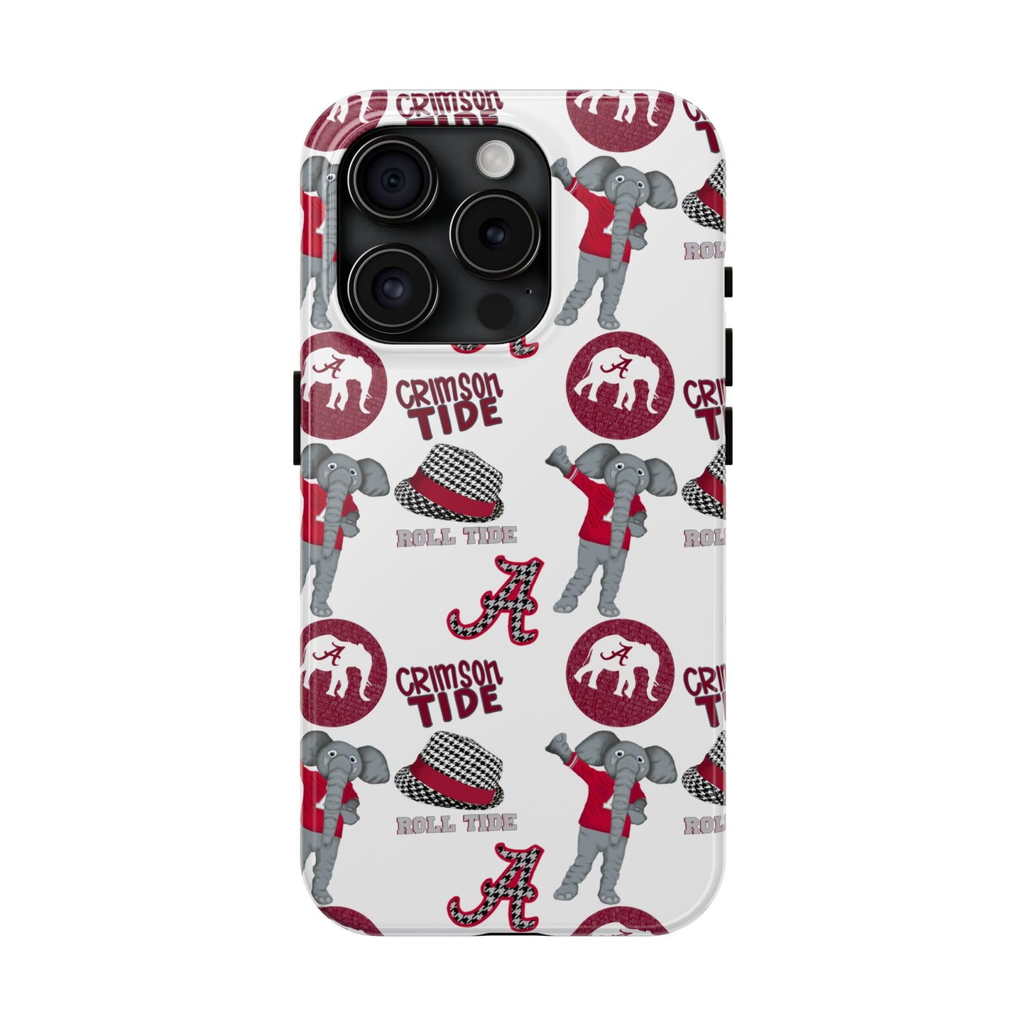 Alabama Crimson Tide Phone Case - Tough, Durable, Elephant Design, Sports Fan Accessories, College Team Gift, Graduation Presents