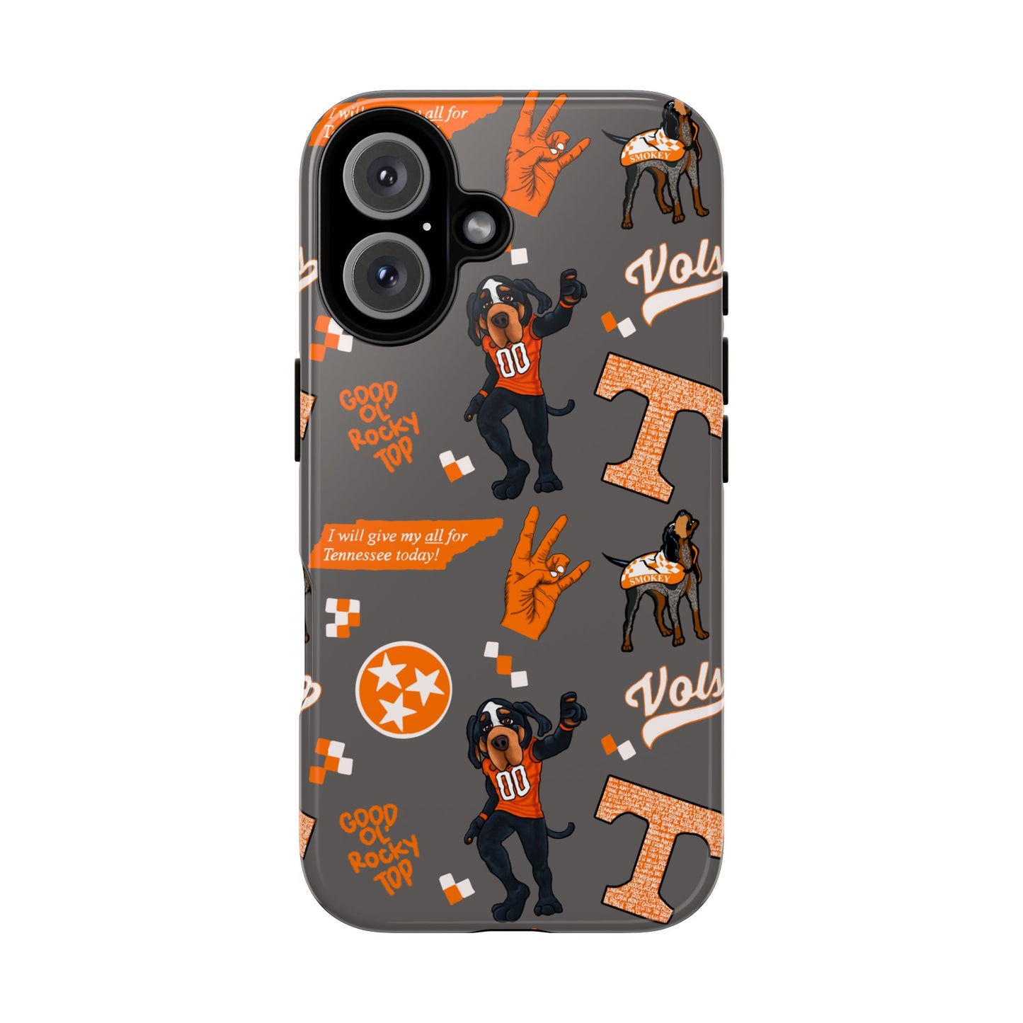 Tough Cases - Tennessee Fan Phone Case, Sports Team Accessory, Gift for Volunteers Fans, Durable Cover, College Game Day