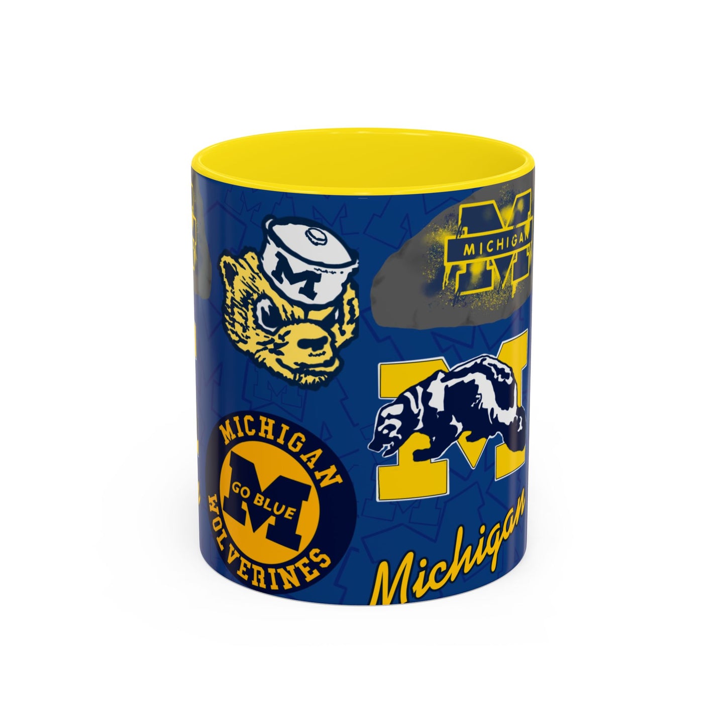 Michigan Wolverines Accent Coffee Mug - Perfect for Game Day, Fan Gift, Coffee Lovers, Sports Decor, College Spirit