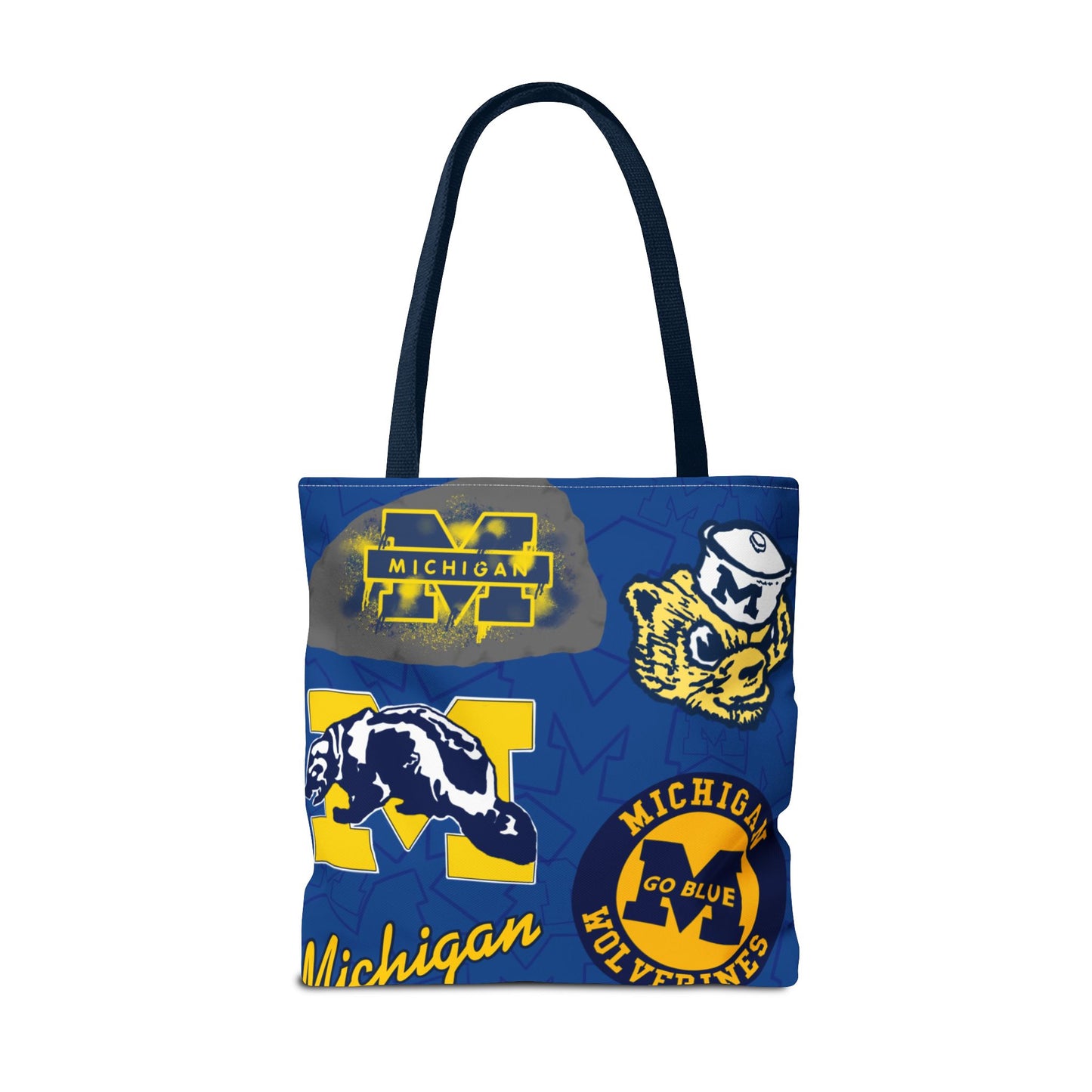 Michigan Spirit Tote Bag, College Student Gift, Game Day Accessory, Team Pride, Sports Tote, University of Michigan