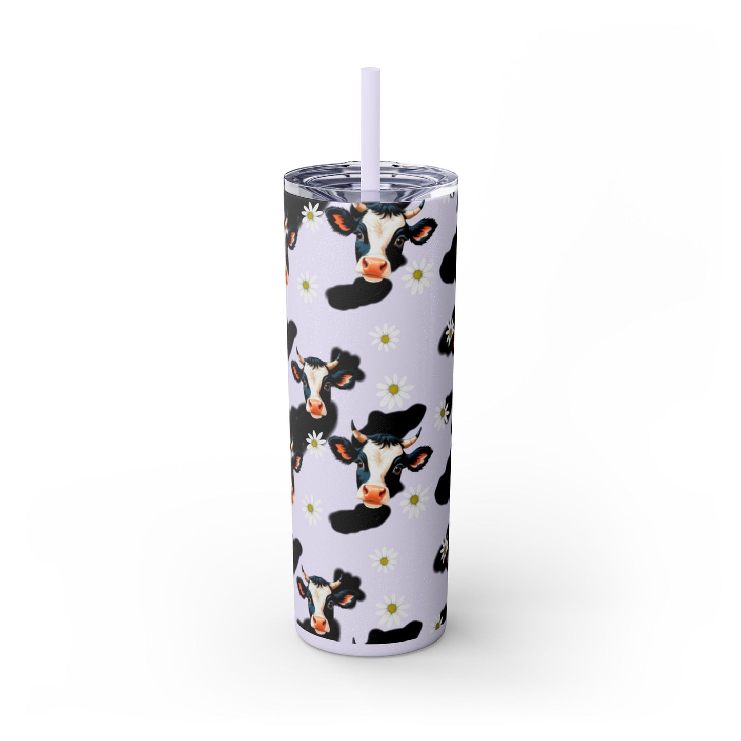 Charming Cow Print Tumbler with Straw, 20oz | Perfect for Cow Lovers, Unique Gift, Farmhouse Decor, Daily Hydration, Fun Drinkware