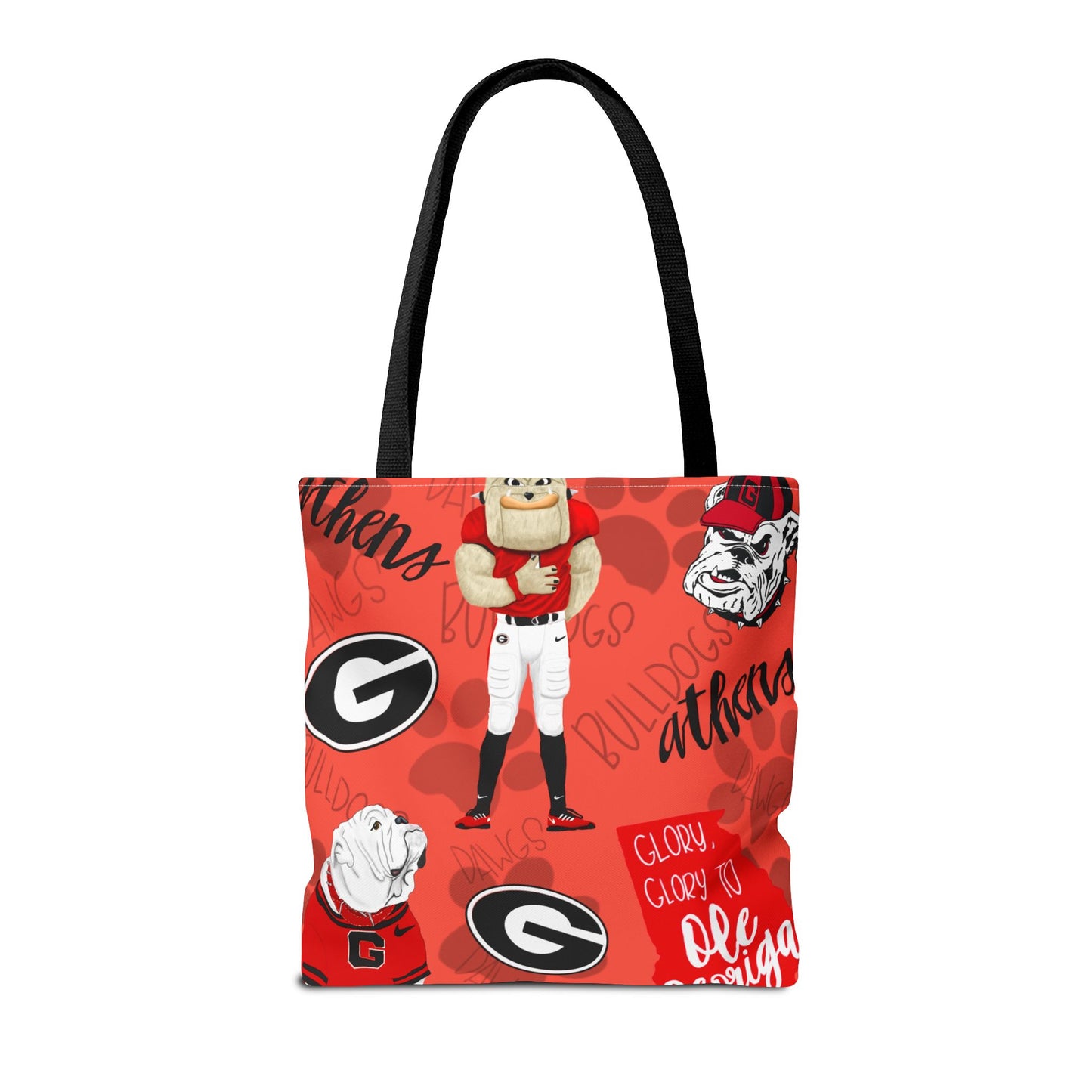 Georgia Bulldogs Tote Bag - Sporty, Cheerful, College Vibe, Perfect for Game Days, Fans, School Spirit, Lightweight, Versatile