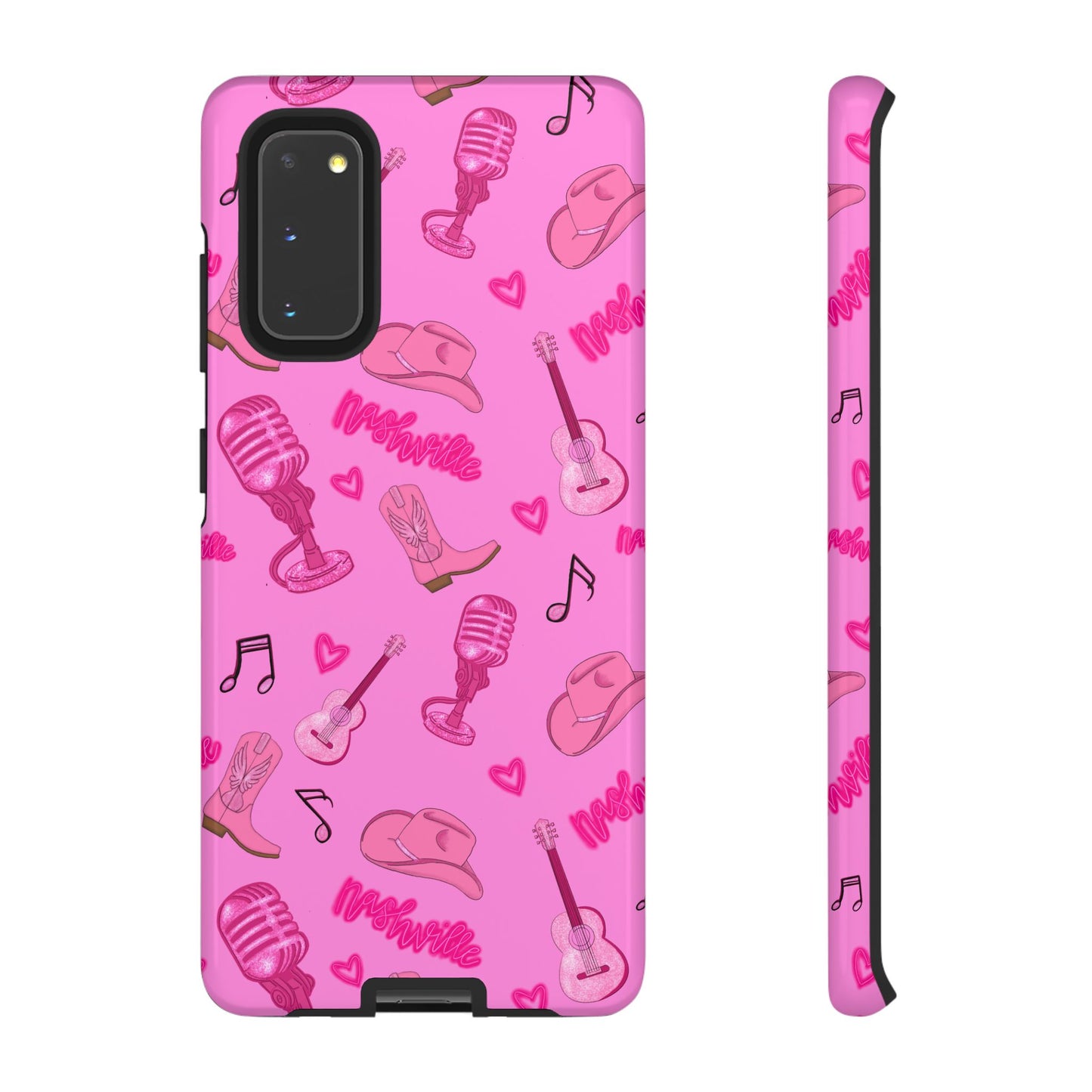 Pink Music Cases for Tough Love, Music Lover Gift, Phone Accessories, Cute Phone Covers, Stylish Cases for Women
