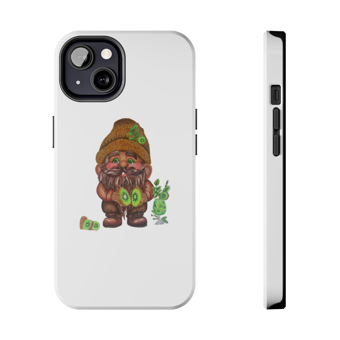 Funny Kiwi Gnome Phone Cases, Phone Covers for Gnome Lovers, Cute Gift for Gardeners, Unique Tech Accessories, Holiday Gifts