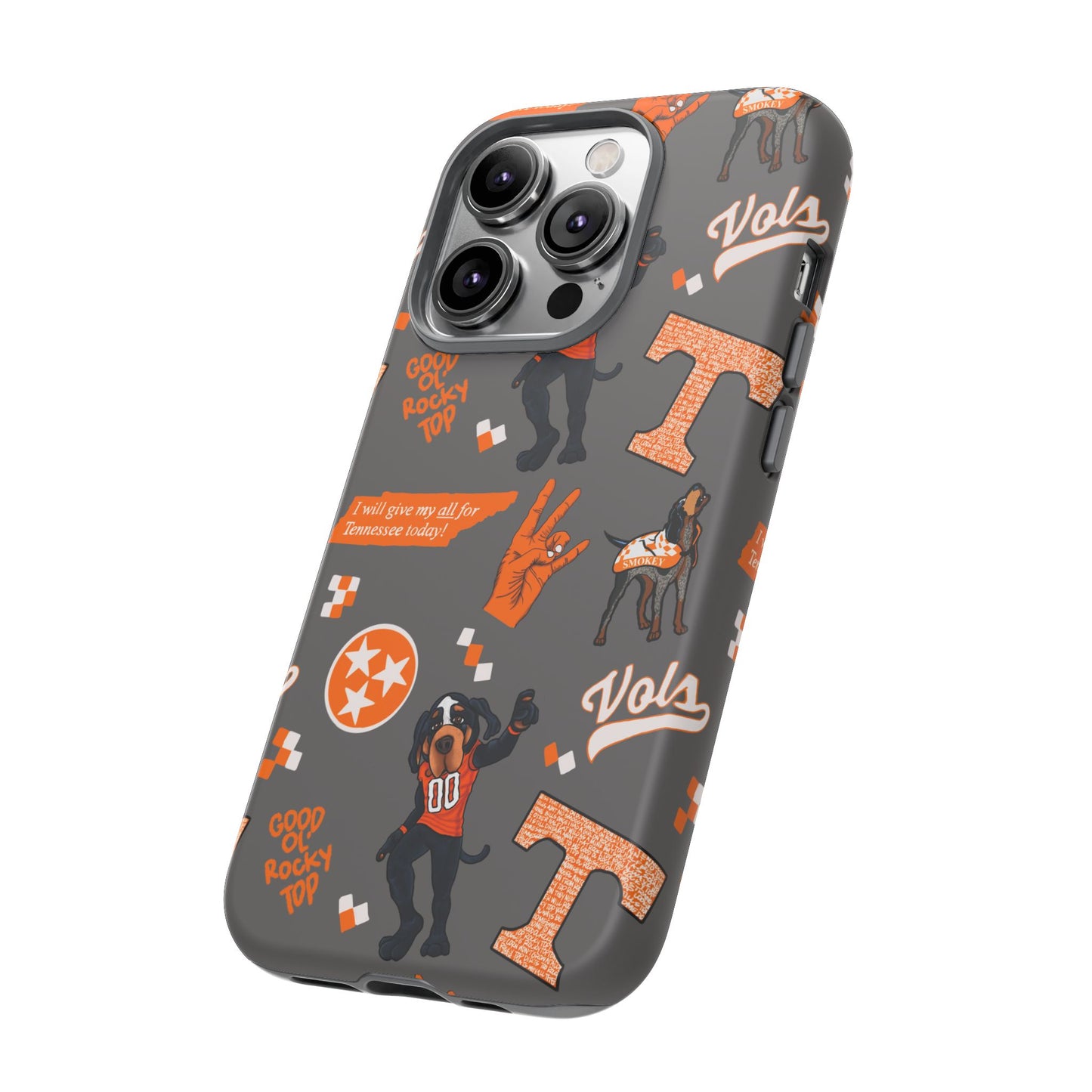 Tough Cases - Tennessee Fan Phone Case, Sports Team Accessory, Gift for Volunteers Fans, Durable Cover, College Game Day