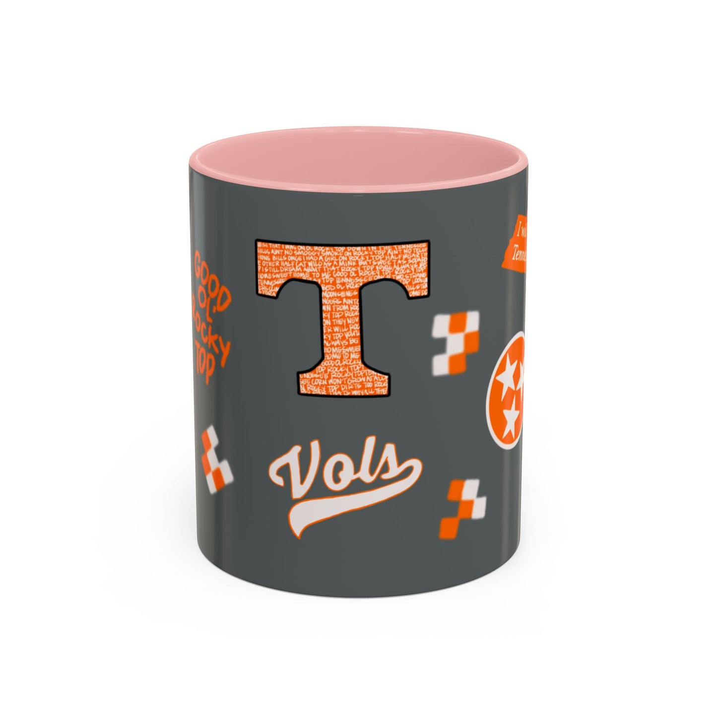 Tennessee Spirit Coffee Mug, Perfect for Gameday, College Student Gift, Unique Drinkware, Sports Fan Mug, Show Your Team Pride