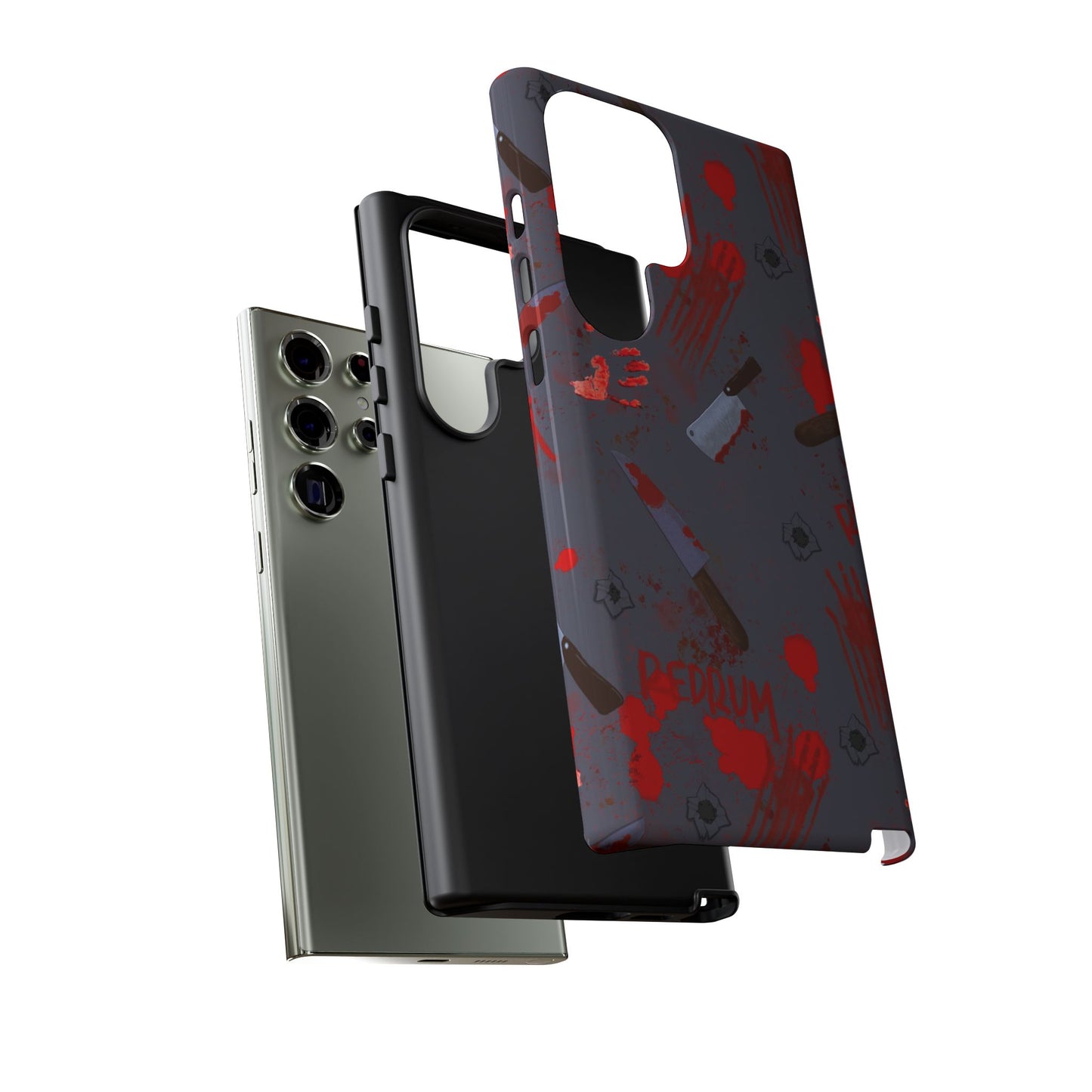 Blood Splatter Phone Case, Tough Case for Horror Fans, Halloween Accessory, Unique Gift for Gamers, Spooky Phone Cover