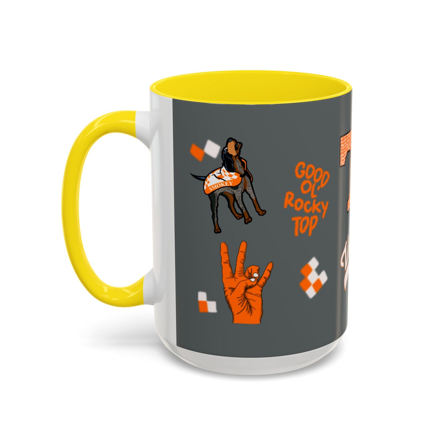 Tennessee Spirit Coffee Mug, Perfect for Gameday, College Student Gift, Unique Drinkware, Sports Fan Mug, Show Your Team Pride