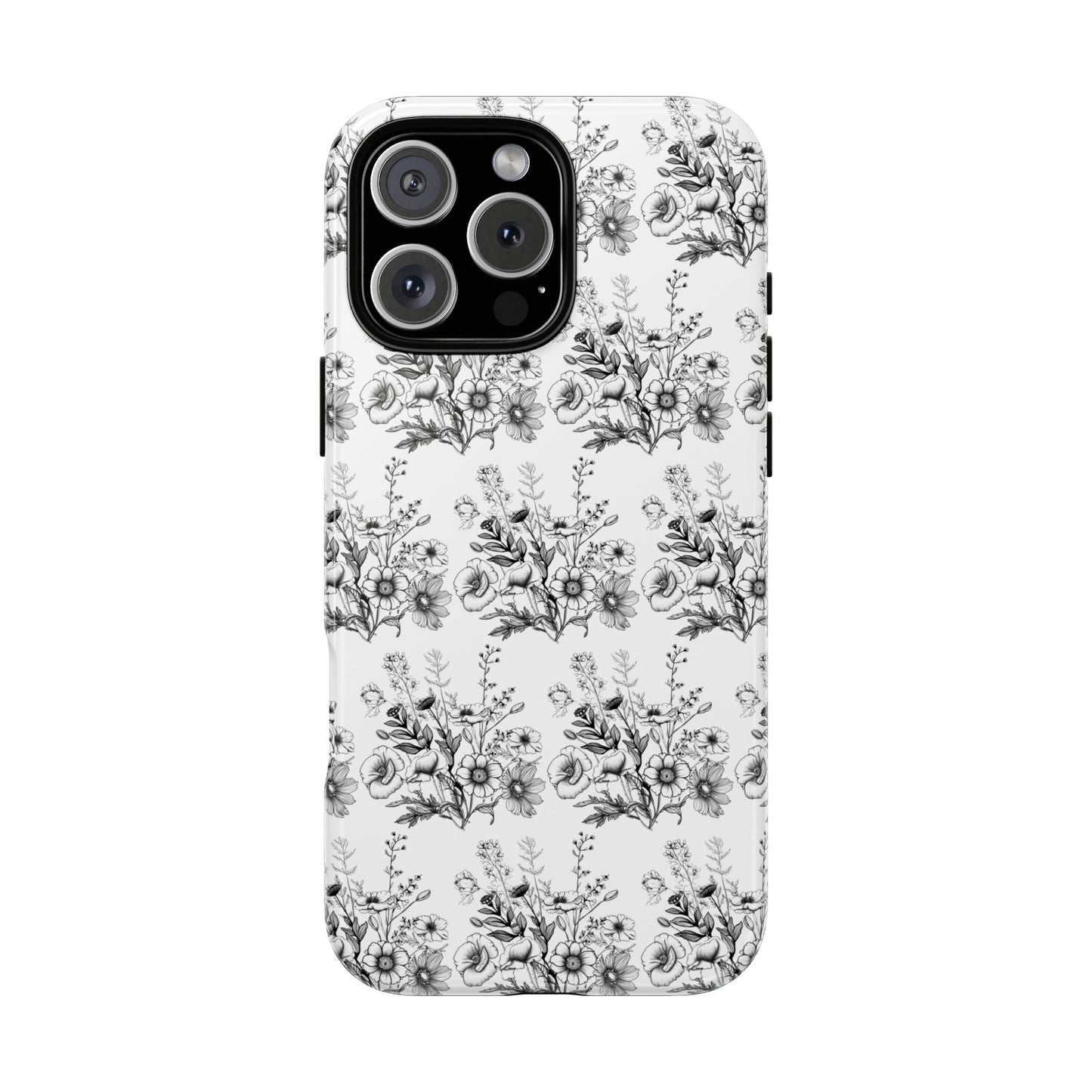 Floral Phone Case, Tough Cases with Elegant Black and White Design, Protective Cover for Fashion Lovers, Unique Gift for All [...]