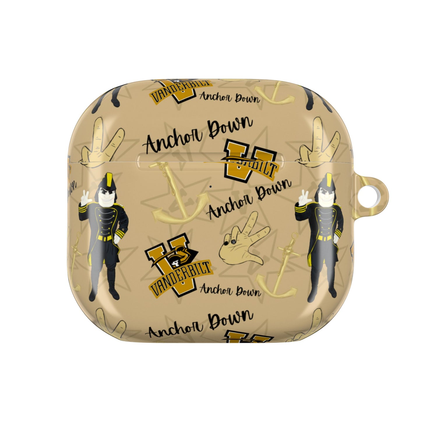 Vanderbilt AirPod Case, Stylish Phone Accessory, College Gear, Unique Gift for Students, Merchandise for Fans, Nautical Theme