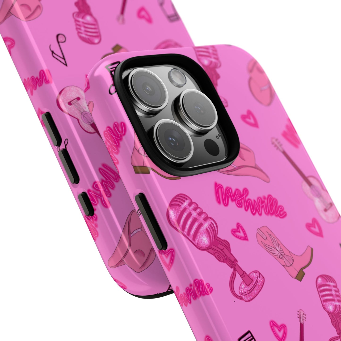Pink Music Cases for Tough Love, Music Lover Gift, Phone Accessories, Cute Phone Covers, Stylish Cases for Women