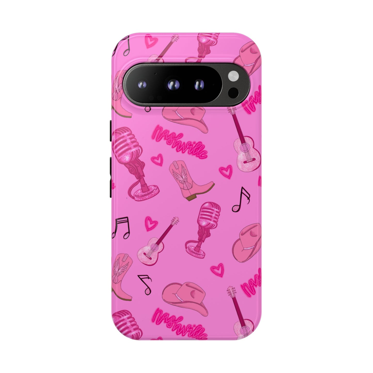 Pink Music Cases for Tough Love, Music Lover Gift, Phone Accessories, Cute Phone Covers, Stylish Cases for Women