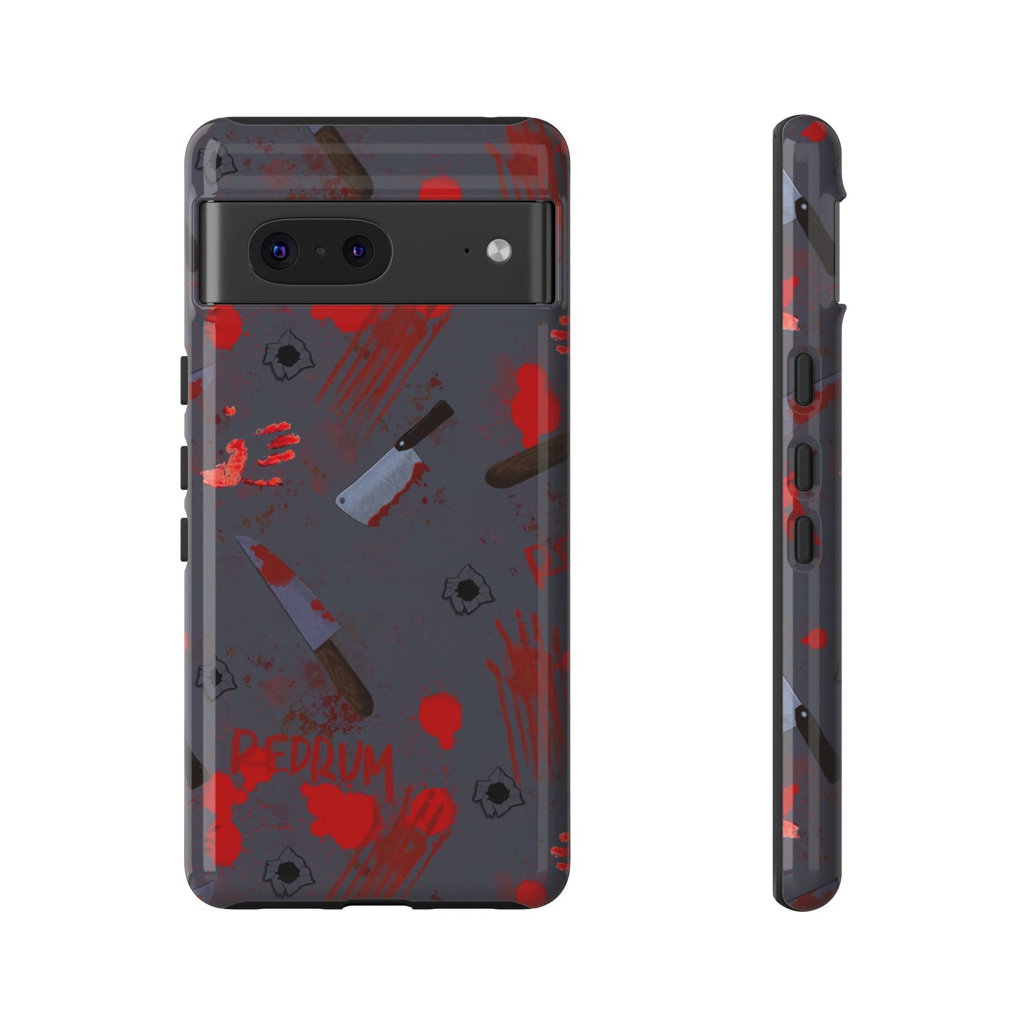 Blood Splatter Phone Case, Tough Case for Horror Fans, Halloween Accessory, Unique Gift for Gamers, Spooky Phone Cover