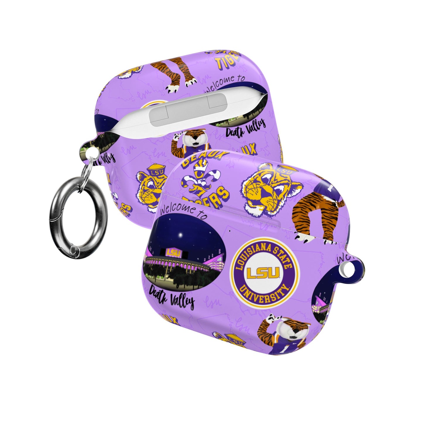LSU Geaux Tigers AirPod Cases, Fun and Trendy Tech Accessory, Perfect Gift for Students, Sports Fans, and LSU Alumni