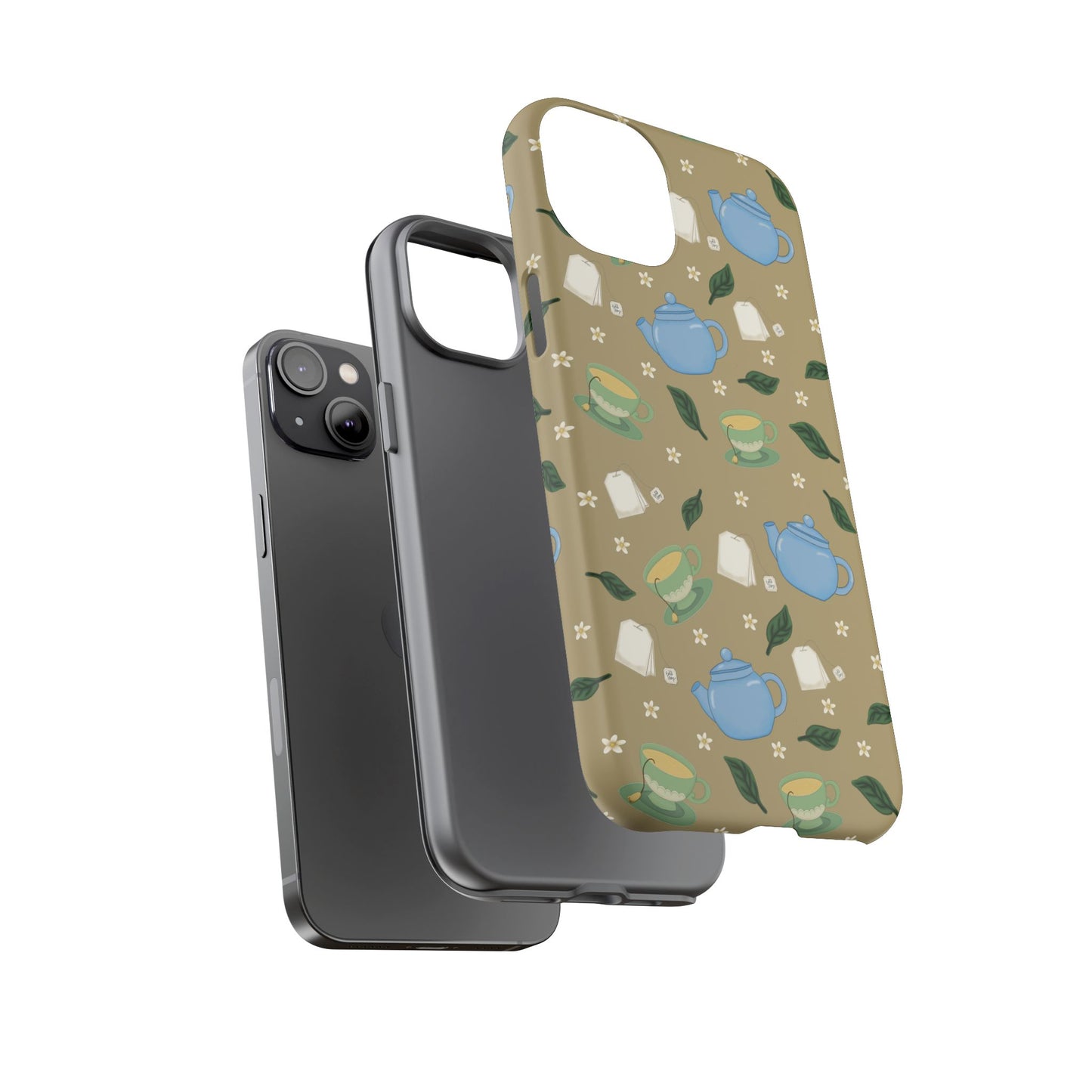 Charming Teacup Phone Case, Cute Phone Cover, Gift for Tea Lovers, Vintage Style Case, Birthday Present, Unique Accessory