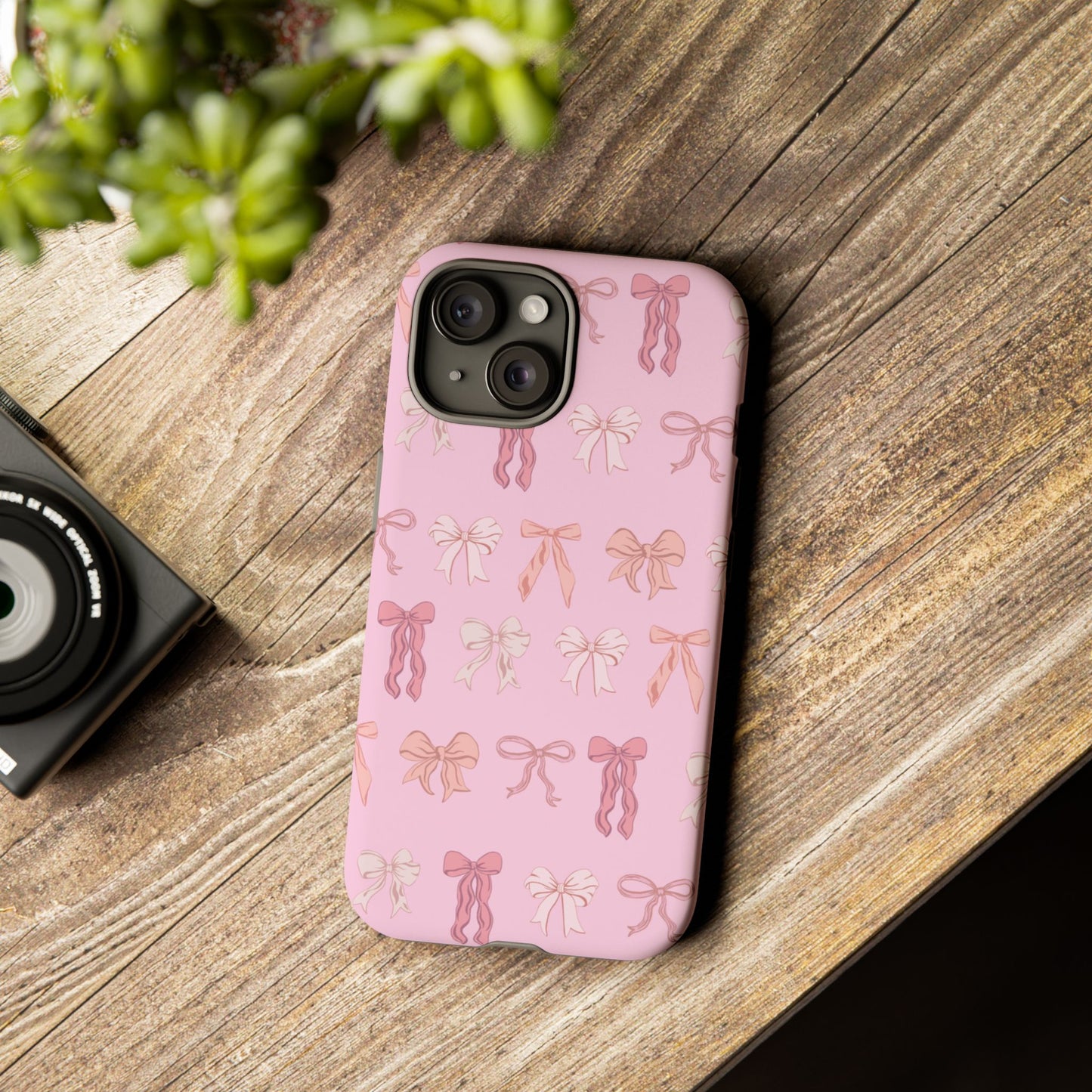 Cute Phone Case with Bow Design | Pink Aesthetic | Gifts for Her, Birthday Present, Trendy Phone Accessories, Fashionable Tech Cover