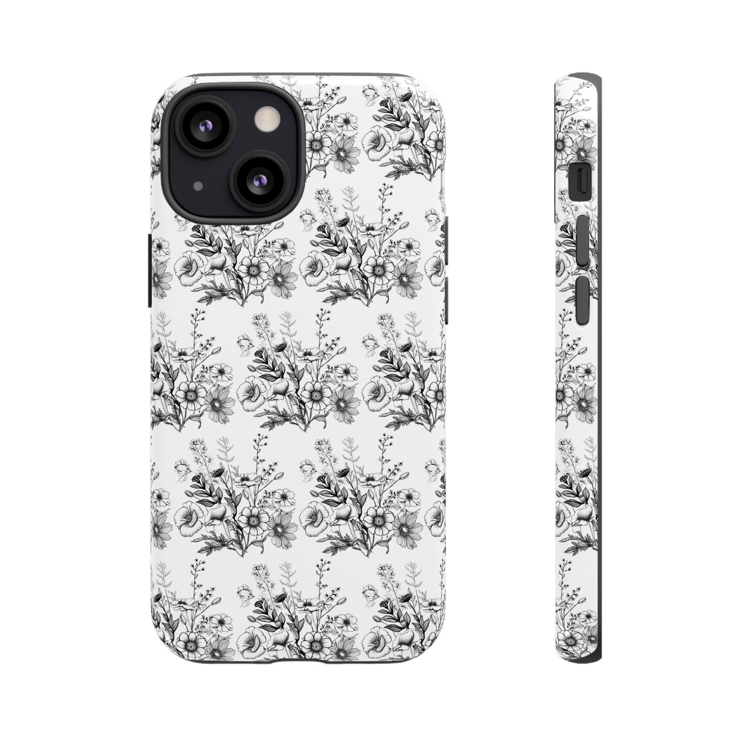 Floral Phone Case, Tough Cases with Elegant Black and White Design, Protective Cover for Fashion Lovers, Unique Gift for All [...]