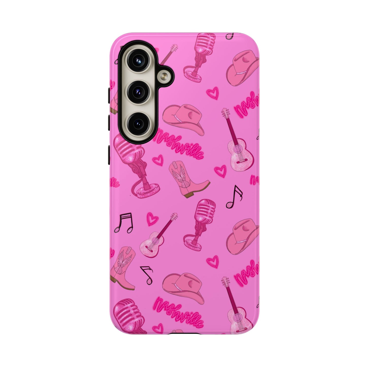 Pink Music Cases for Tough Love, Music Lover Gift, Phone Accessories, Cute Phone Covers, Stylish Cases for Women