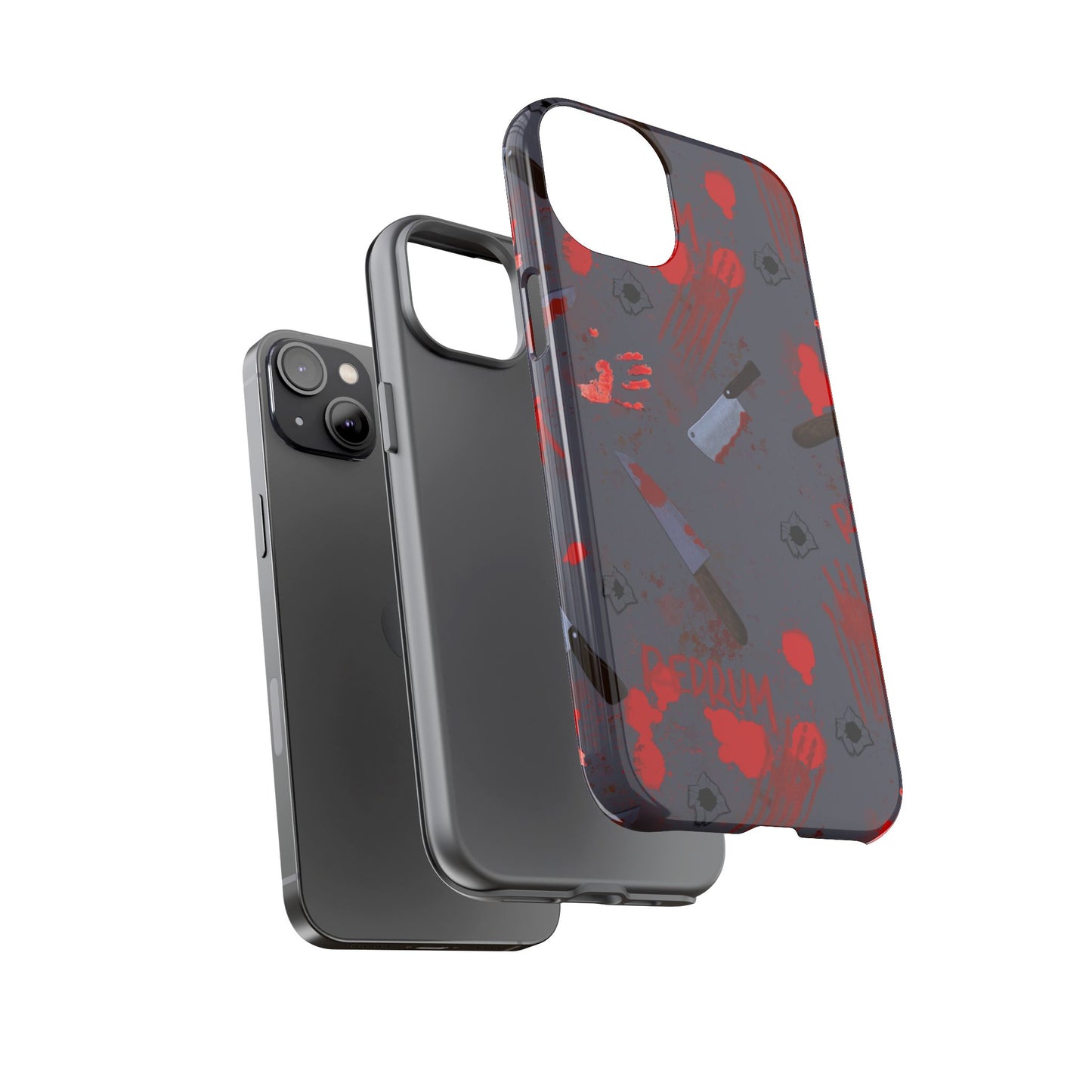 Blood Splatter Phone Case, Tough Case for Horror Fans, Halloween Accessory, Unique Gift for Gamers, Spooky Phone Cover
