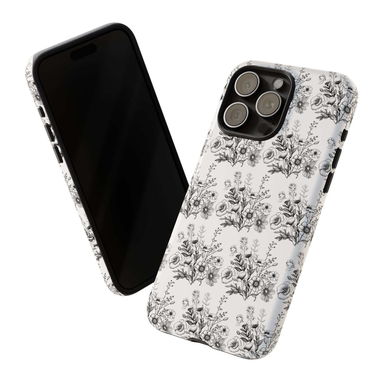 Floral Phone Case, Tough Cases with Elegant Black and White Design, Protective Cover for Fashion Lovers, Unique Gift for All [...]