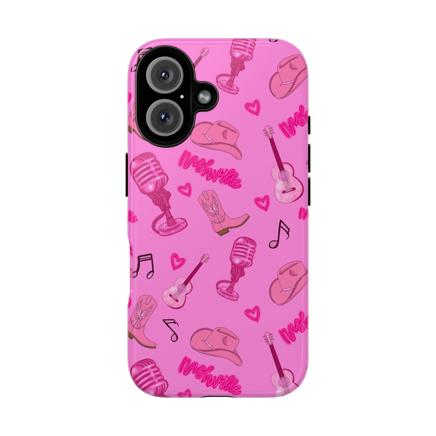 Pink Music Cases for Tough Love, Music Lover Gift, Phone Accessories, Cute Phone Covers, Stylish Cases for Women