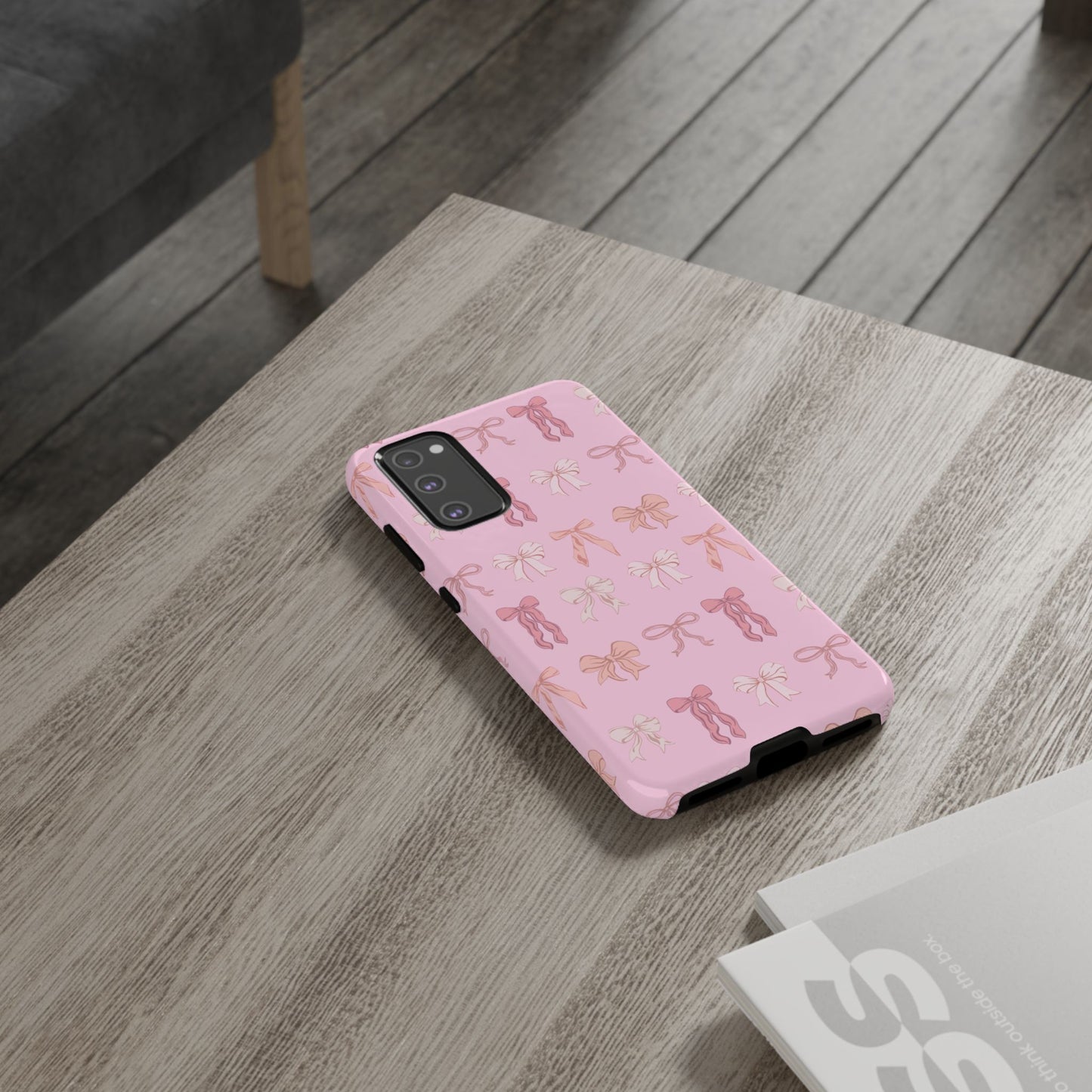 Cute Phone Case with Bow Design | Pink Aesthetic | Gifts for Her, Birthday Present, Trendy Phone Accessories, Fashionable Tech Cover
