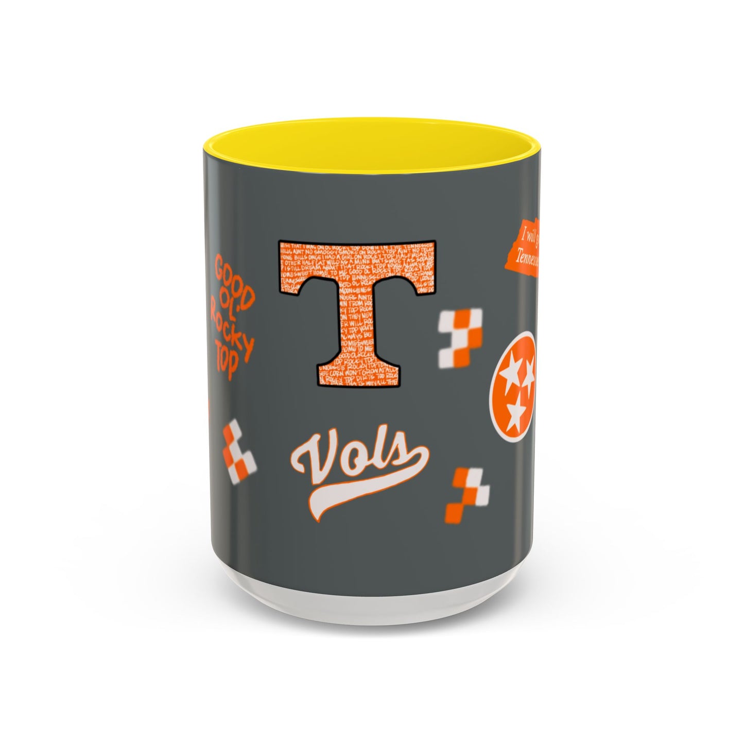 Tennessee Spirit Coffee Mug, Perfect for Gameday, College Student Gift, Unique Drinkware, Sports Fan Mug, Show Your Team Pride