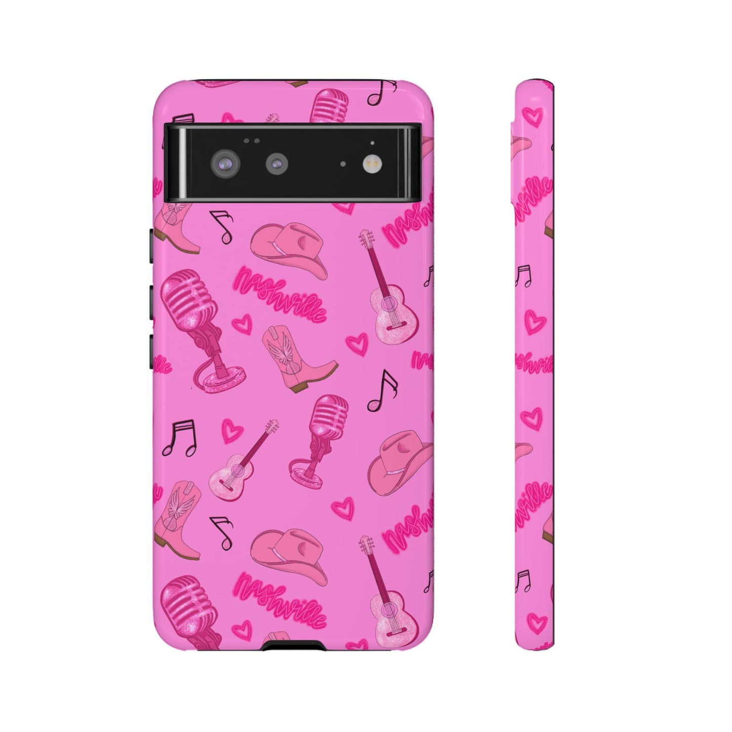 Pink Music Cases for Tough Love, Music Lover Gift, Phone Accessories, Cute Phone Covers, Stylish Cases for Women