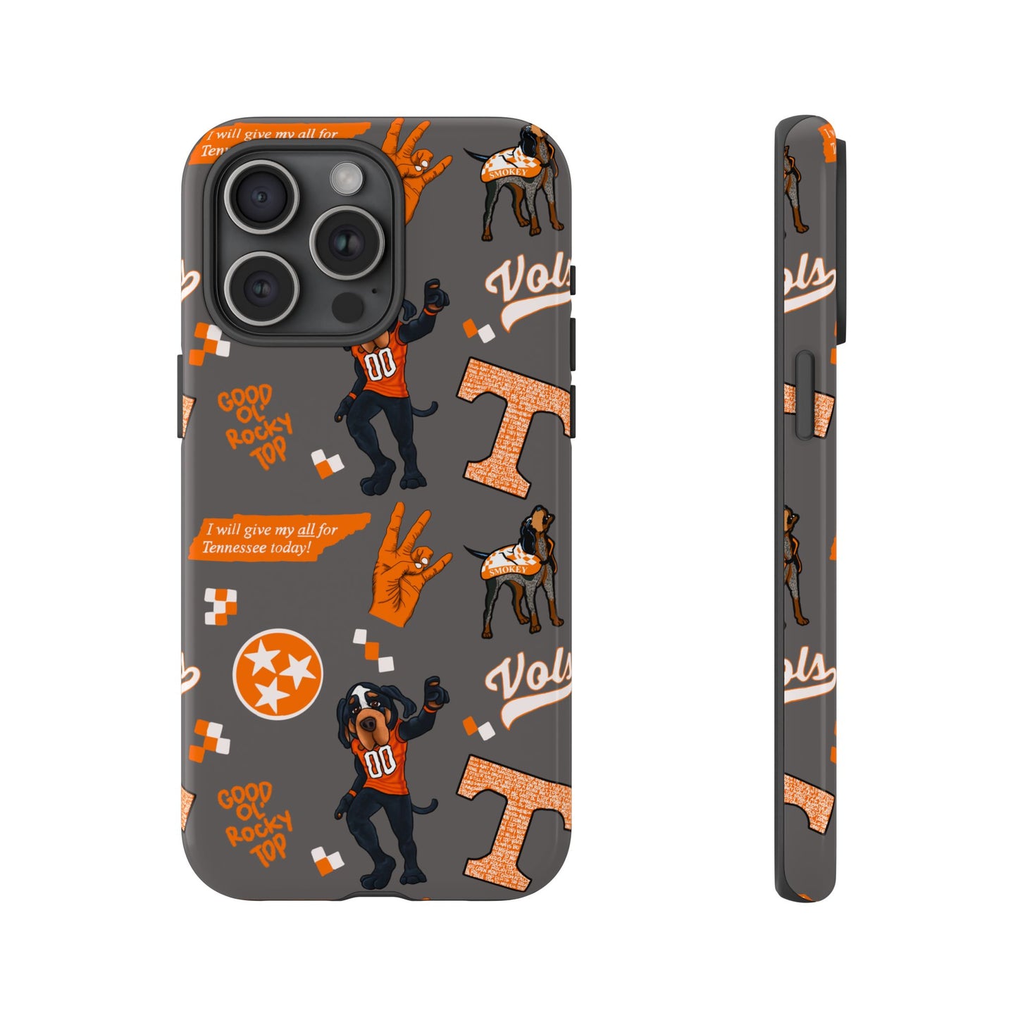 Tough Cases - Tennessee Fan Phone Case, Sports Team Accessory, Gift for Volunteers Fans, Durable Cover, College Game Day