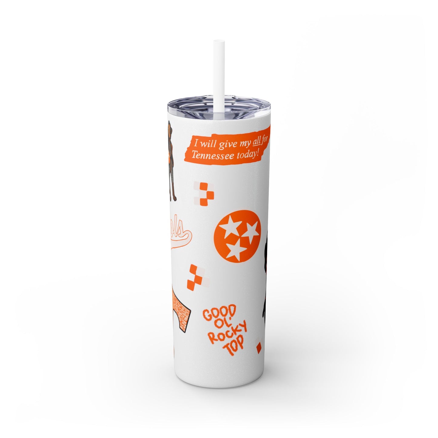 Tennessee Spirit Tumbler, 20oz | School Pride Cup for Gameday & Tailgating | Ideal for Fans, Students & Alumni