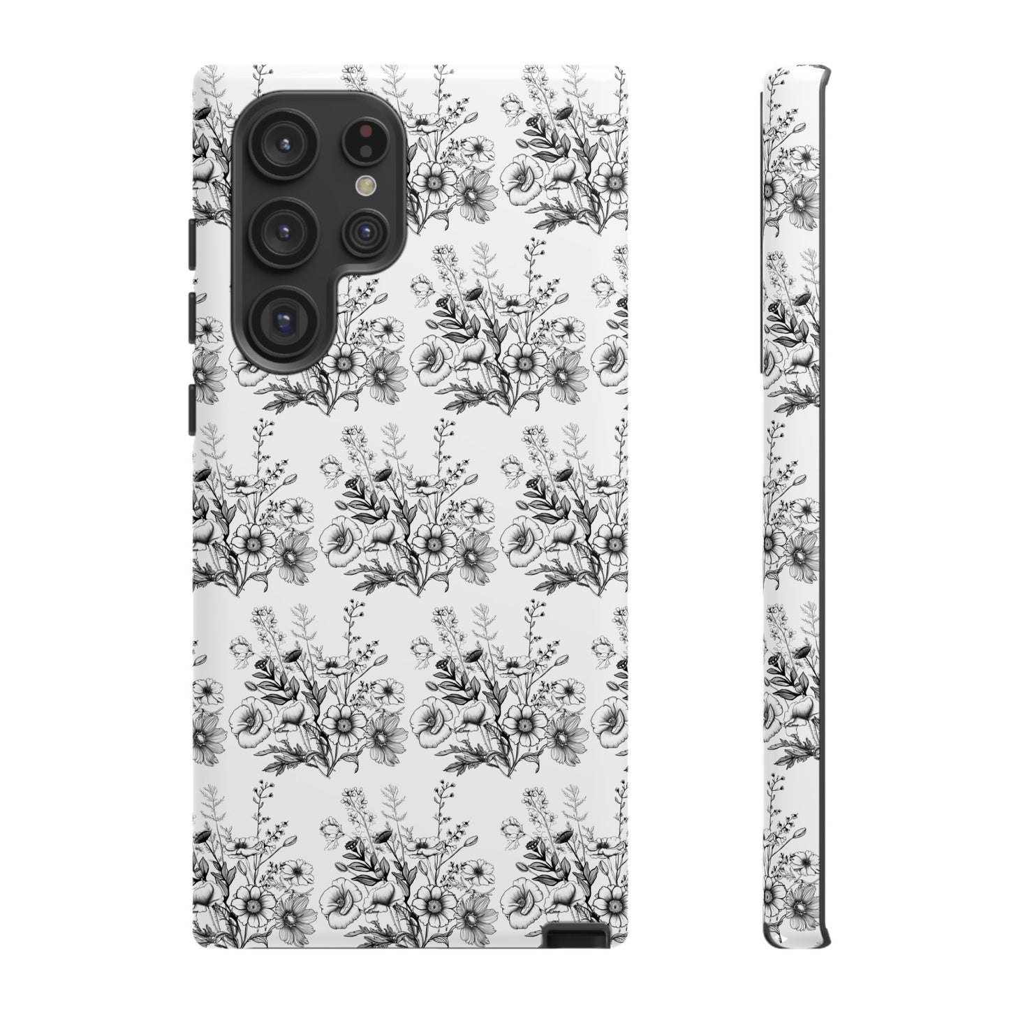 Floral Phone Case, Tough Cases with Elegant Black and White Design, Protective Cover for Fashion Lovers, Unique Gift for All [...]