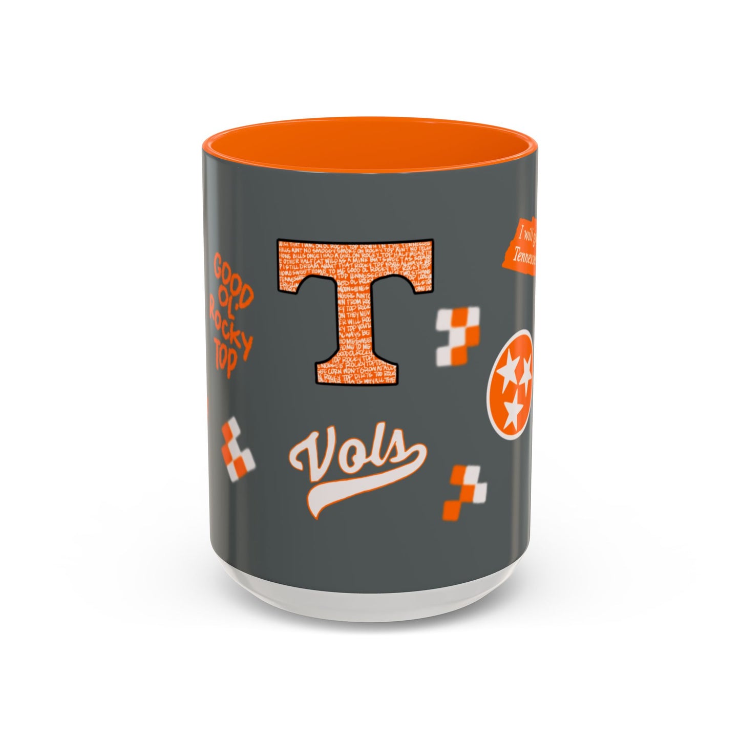 Tennessee Spirit Coffee Mug, Perfect for Gameday, College Student Gift, Unique Drinkware, Sports Fan Mug, Show Your Team Pride