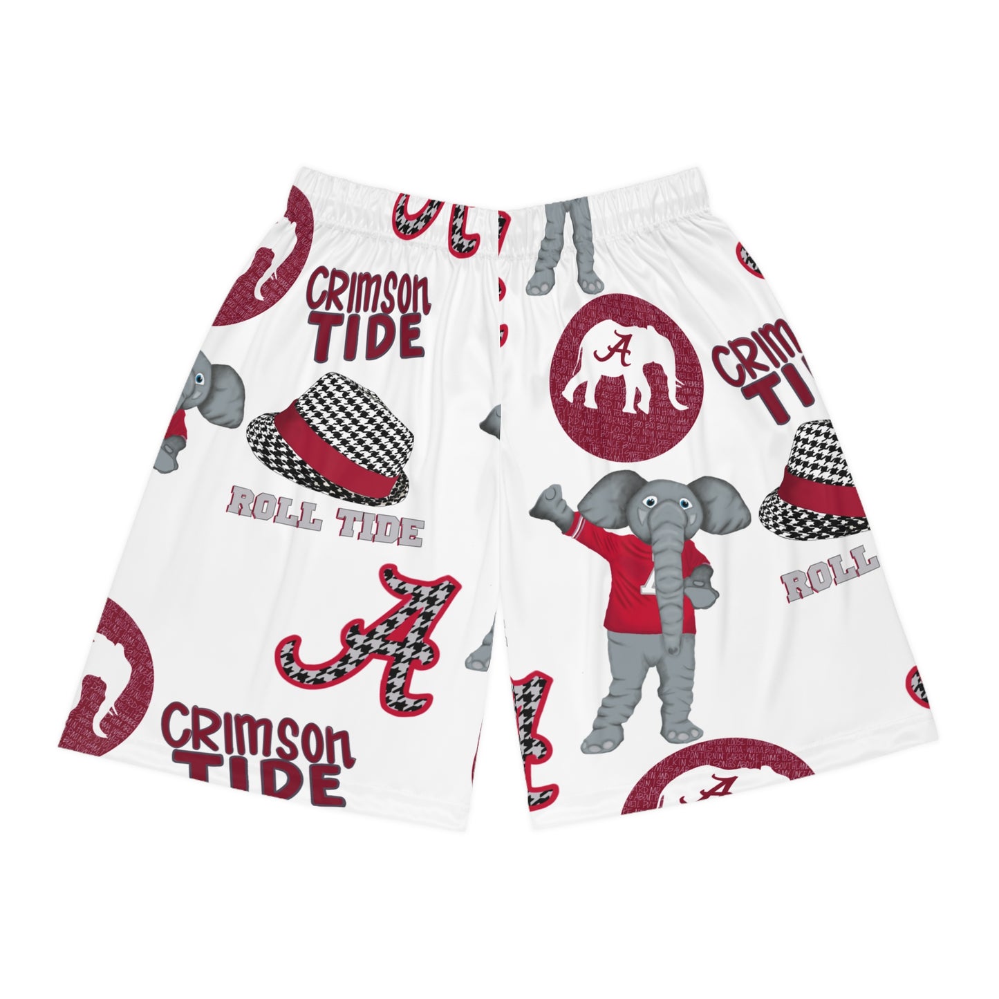 Crimson Tide Basketball Shorts, Stylish Sports Wear for Fans, Perfect for Game Day, Summer Casual, Holiday Gifts, Alabama Pride