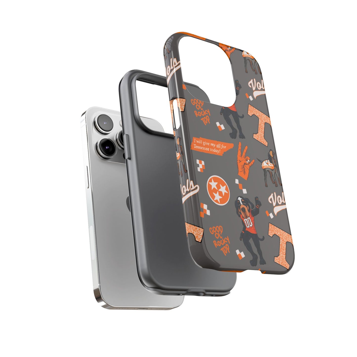 Tough Cases - Tennessee Fan Phone Case, Sports Team Accessory, Gift for Volunteers Fans, Durable Cover, College Game Day