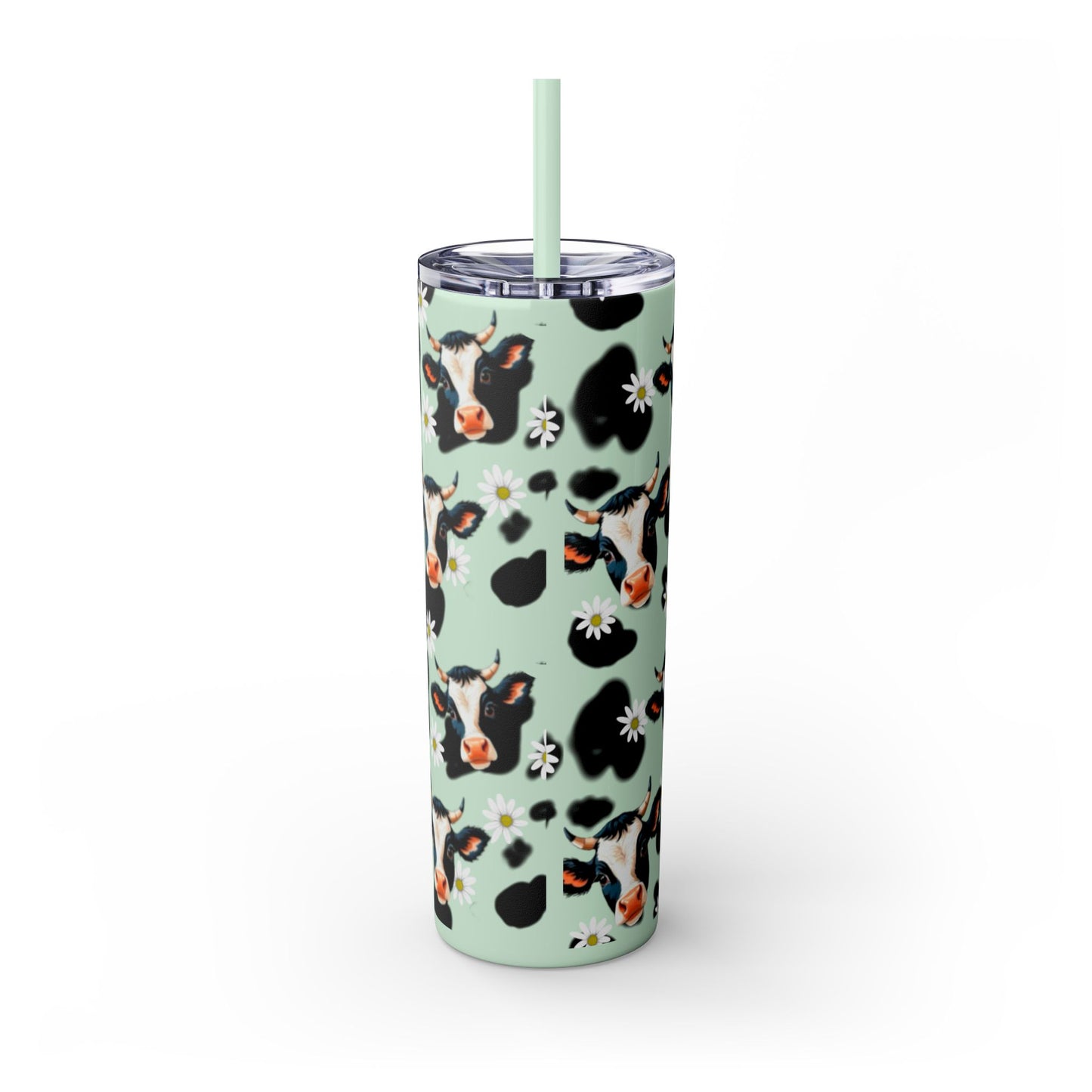 Charming Cow Print Tumbler with Straw, 20oz | Perfect for Cow Lovers, Unique Gift, Farmhouse Decor, Daily Hydration, Fun Drinkware