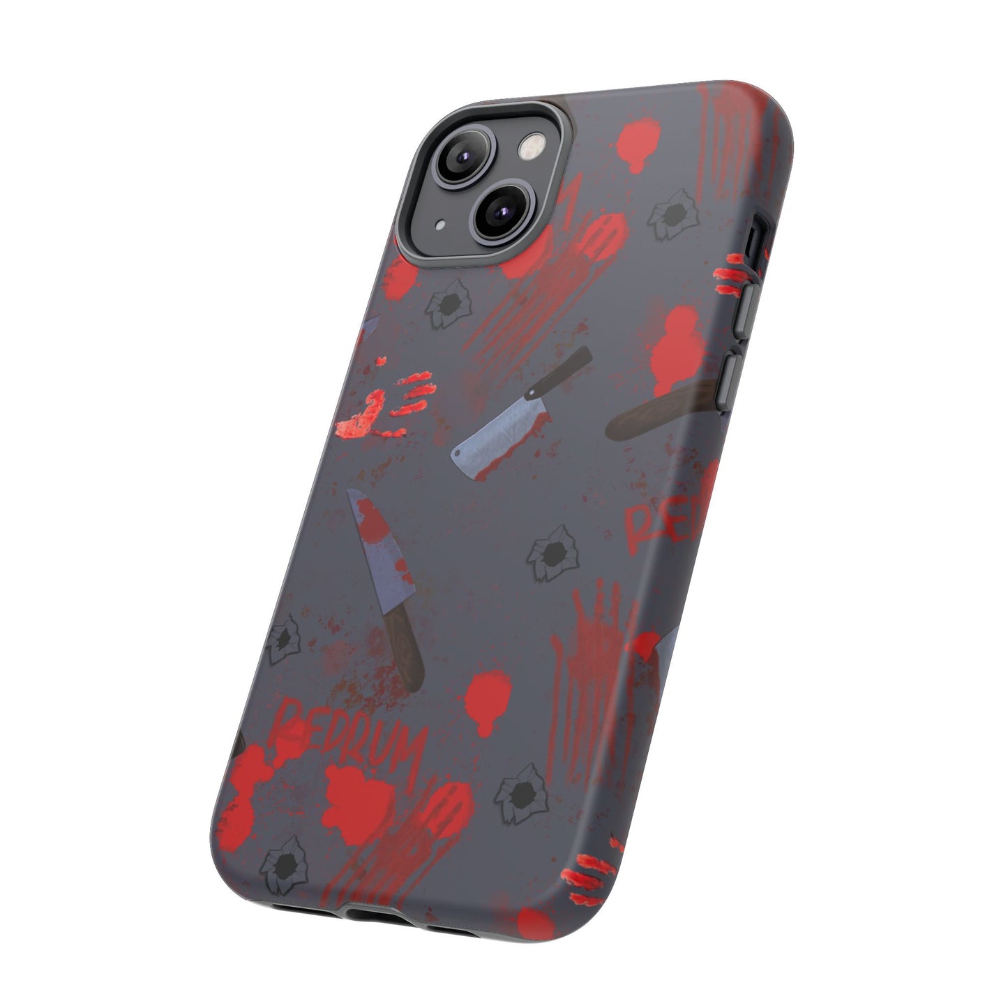 Blood Splatter Phone Case, Tough Case for Horror Fans, Halloween Accessory, Unique Gift for Gamers, Spooky Phone Cover