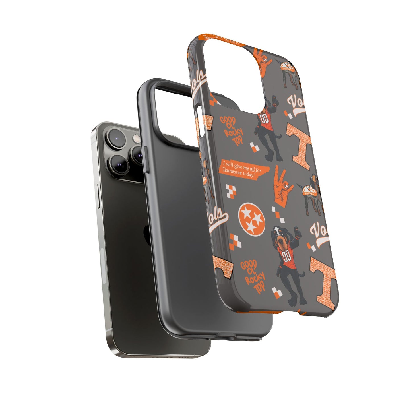 Tough Cases - Tennessee Fan Phone Case, Sports Team Accessory, Gift for Volunteers Fans, Durable Cover, College Game Day
