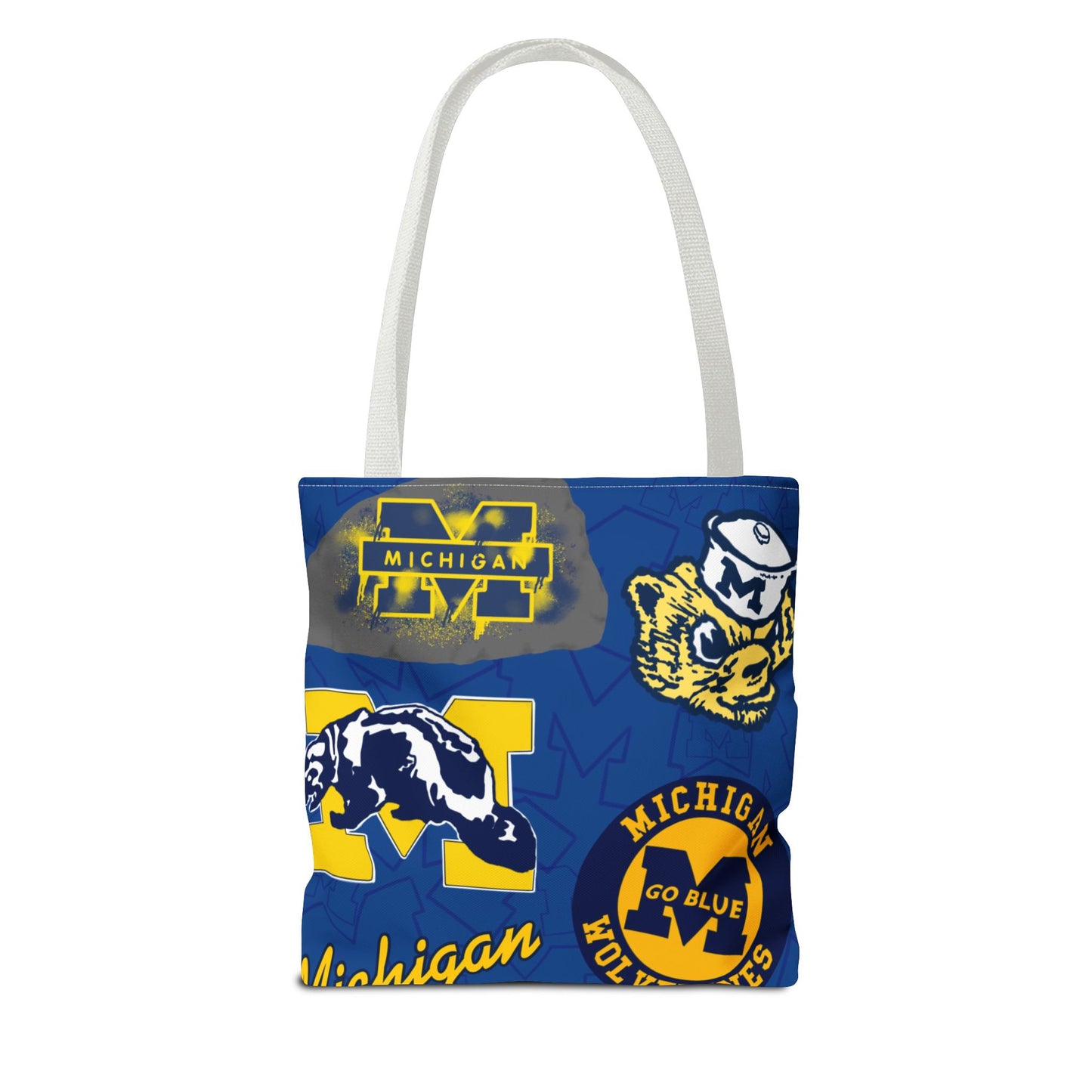 Michigan Spirit Tote Bag, College Student Gift, Game Day Accessory, Team Pride, Sports Tote, University of Michigan