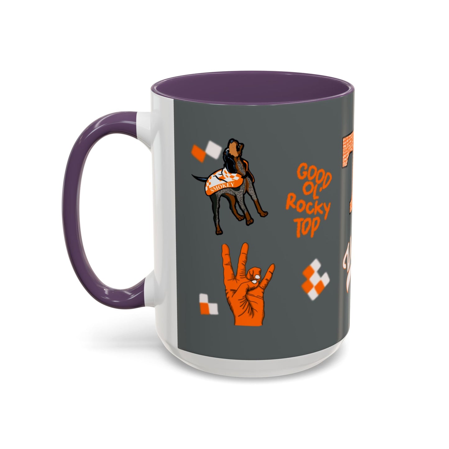 Tennessee Spirit Coffee Mug, Perfect for Gameday, College Student Gift, Unique Drinkware, Sports Fan Mug, Show Your Team Pride
