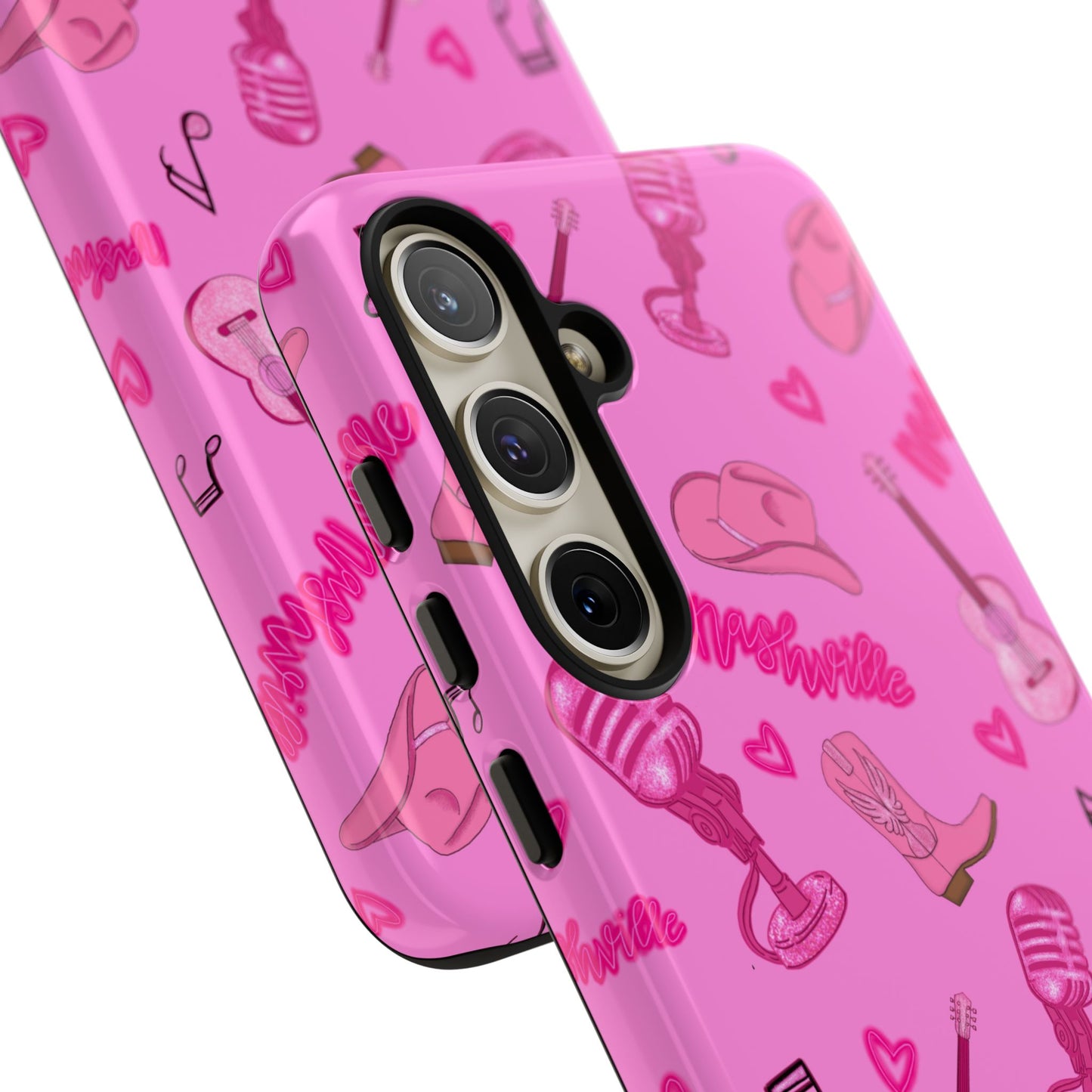 Pink Music Cases for Tough Love, Music Lover Gift, Phone Accessories, Cute Phone Covers, Stylish Cases for Women