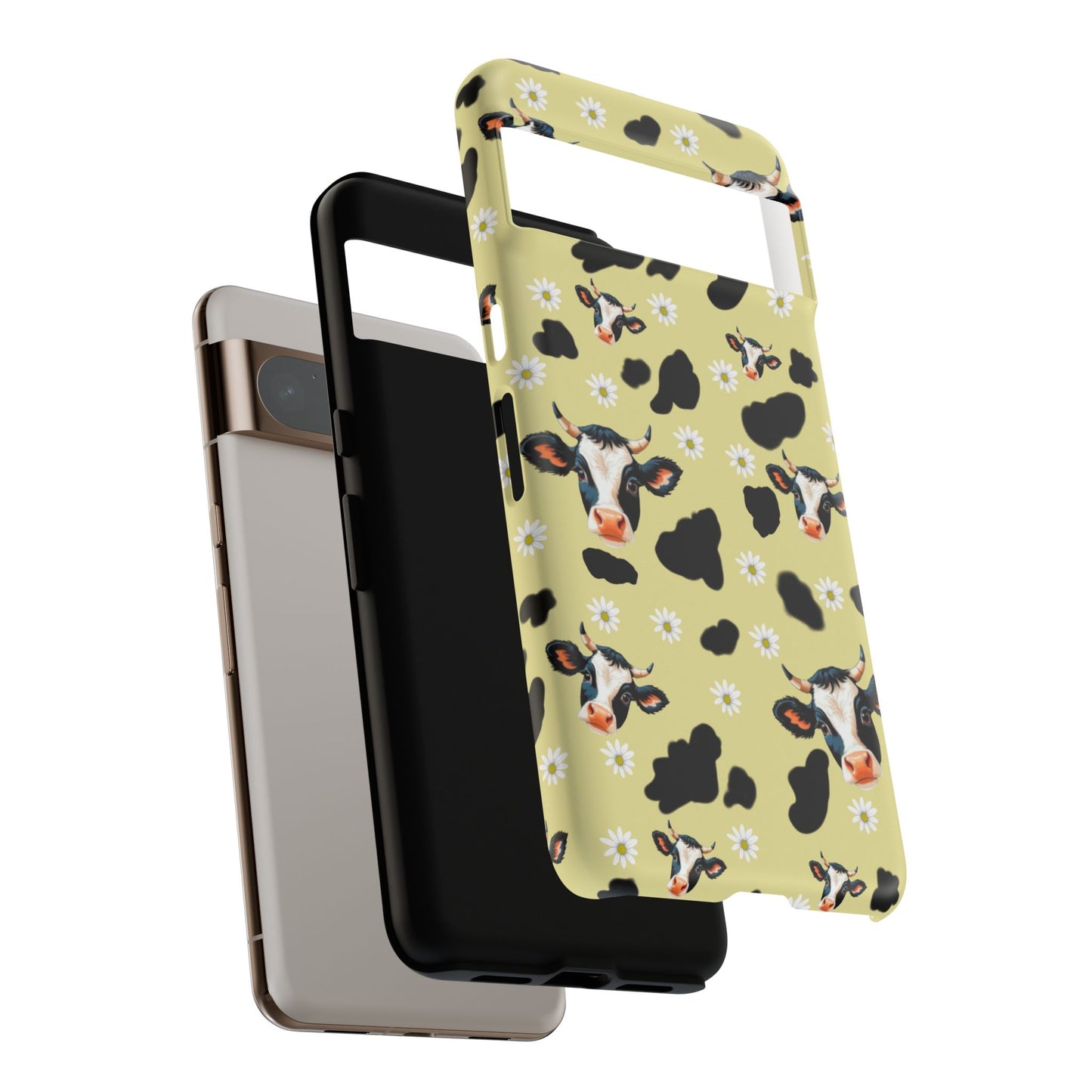 Cow Print Phone Case - Cute Protection for Animal Lovers, Gift for Farmhouse Decor, Cheerful Cow Design