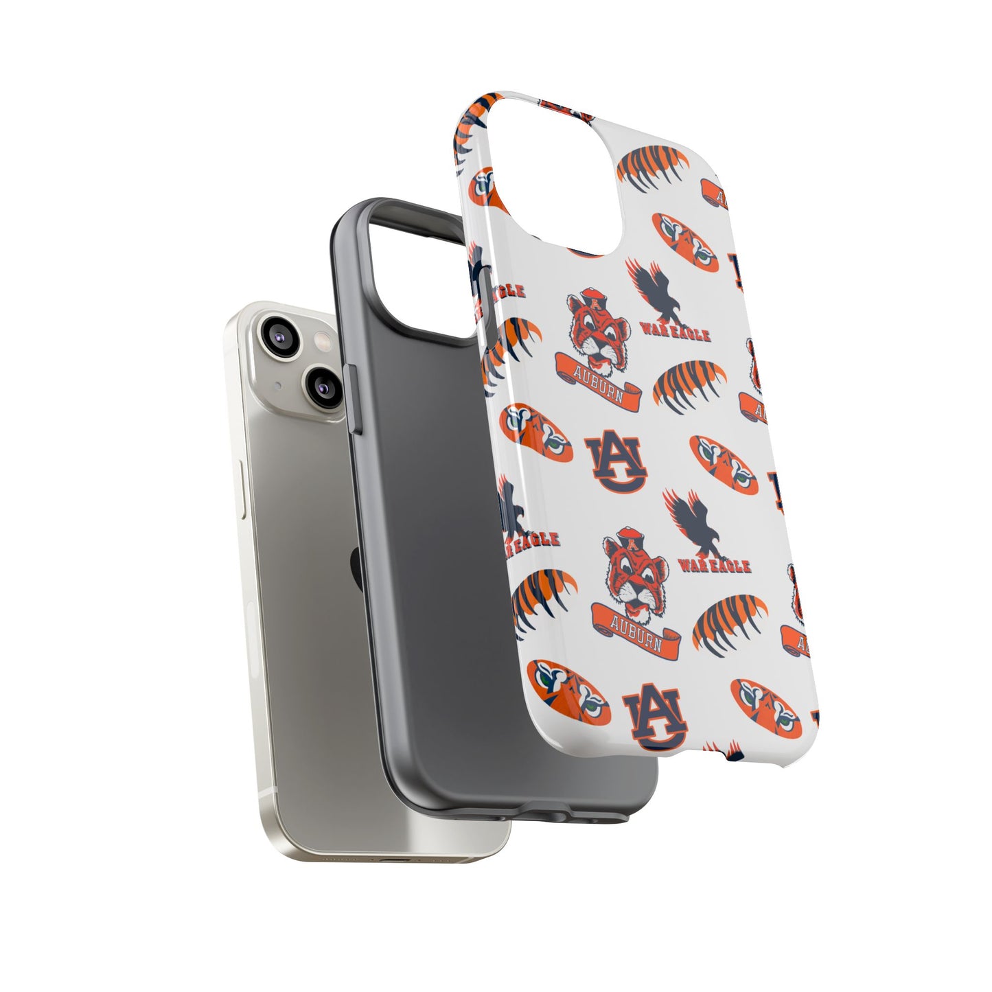 Auburn Fan Phone Case, Sports Team Accessory, Gift for Auburn Fans, Durable Cover, College Game Day