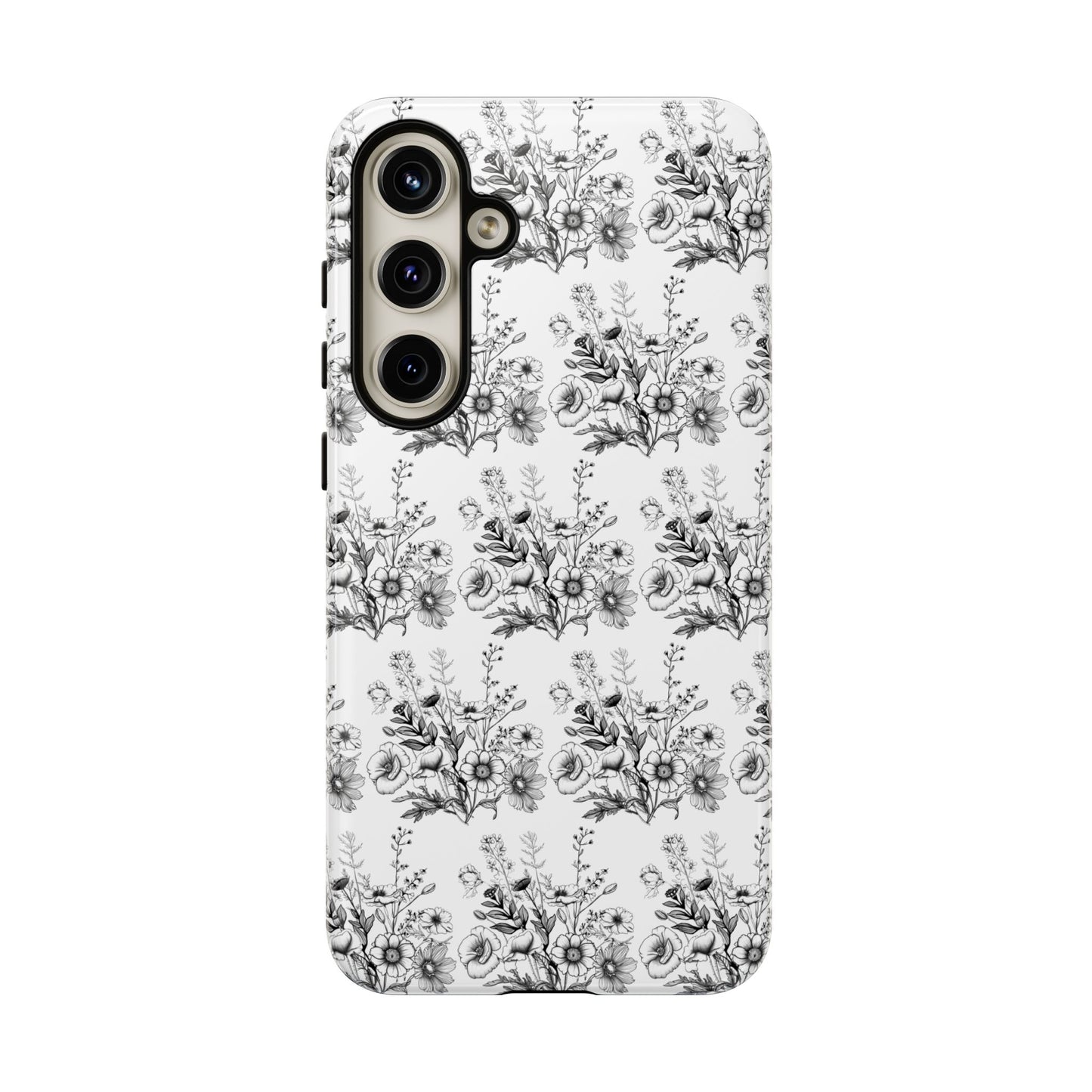 Floral Phone Case, Tough Cases with Elegant Black and White Design, Protective Cover for Fashion Lovers, Unique Gift for All [...]