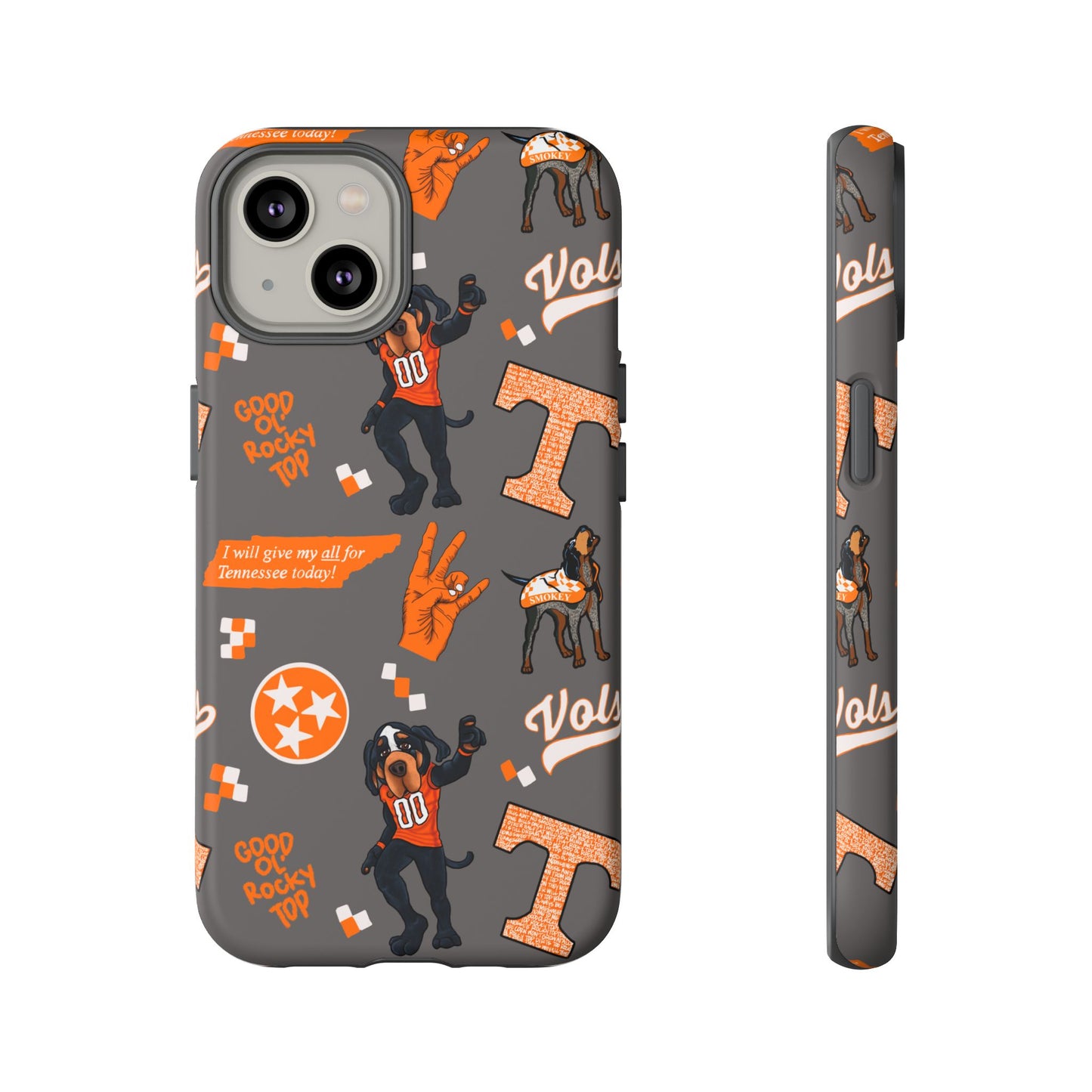 Tough Cases - Tennessee Fan Phone Case, Sports Team Accessory, Gift for Volunteers Fans, Durable Cover, College Game Day