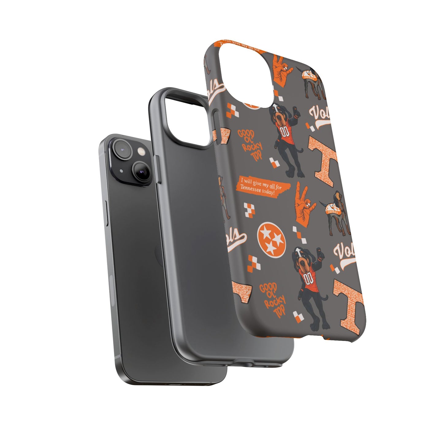Tough Cases - Tennessee Fan Phone Case, Sports Team Accessory, Gift for Volunteers Fans, Durable Cover, College Game Day
